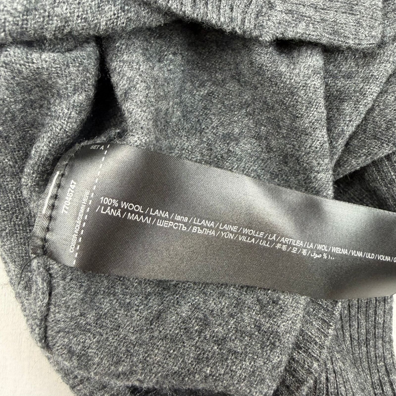Mango MNG Selection Gray Cropped Cardigan Sweater XL Size XL / US 12-14 / IT 48-50 - 4 Thumbnail