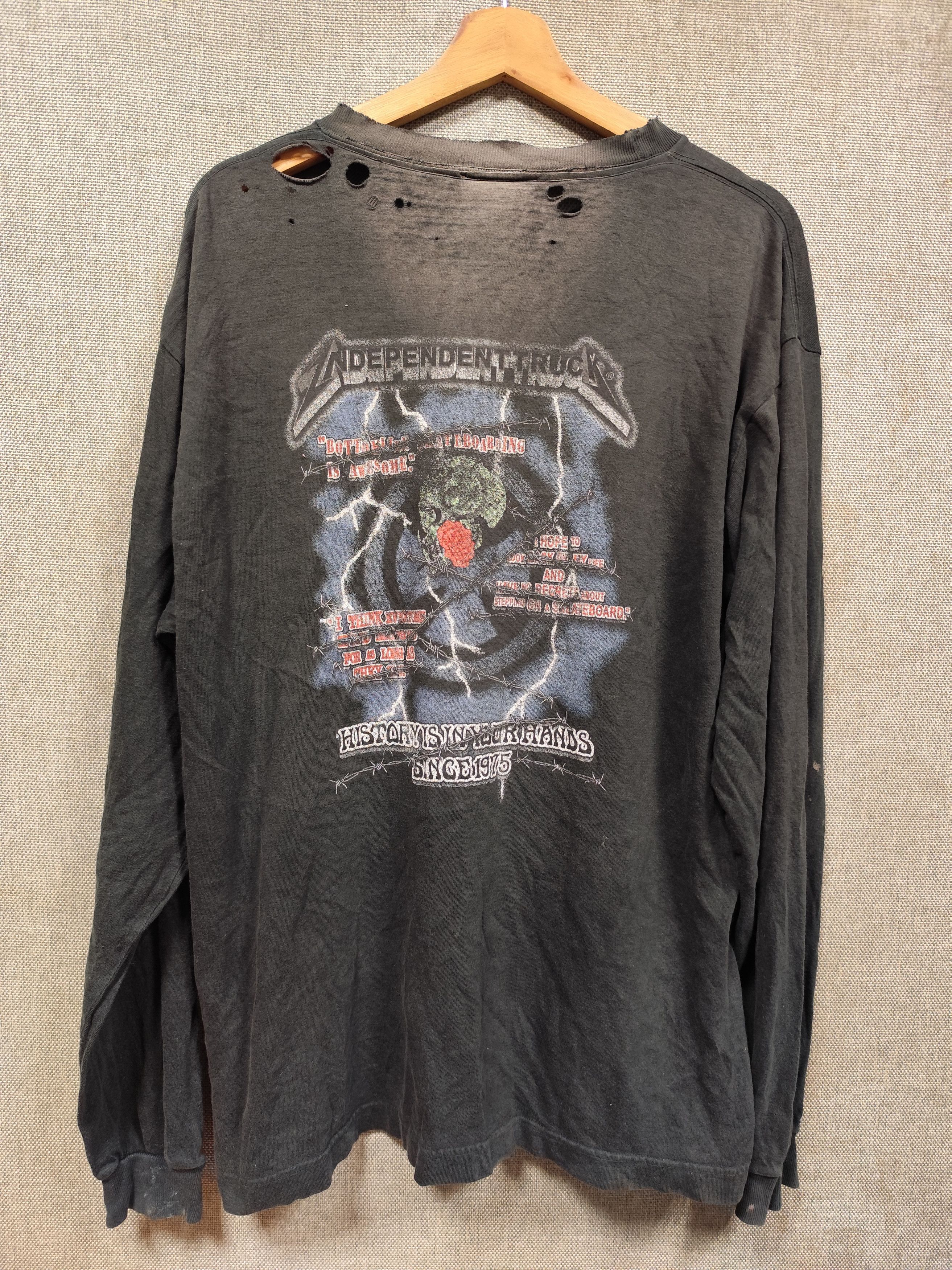 vintage long sleeve independent truck distressed