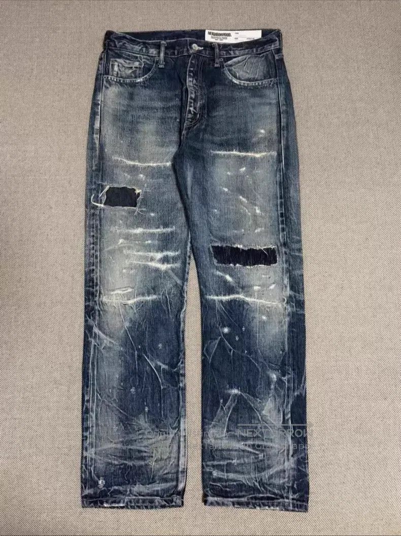 Neighborhood Neighborhood Size M Ripped and Aged Denim Jeans Size US 27 - 1 Thumbnail