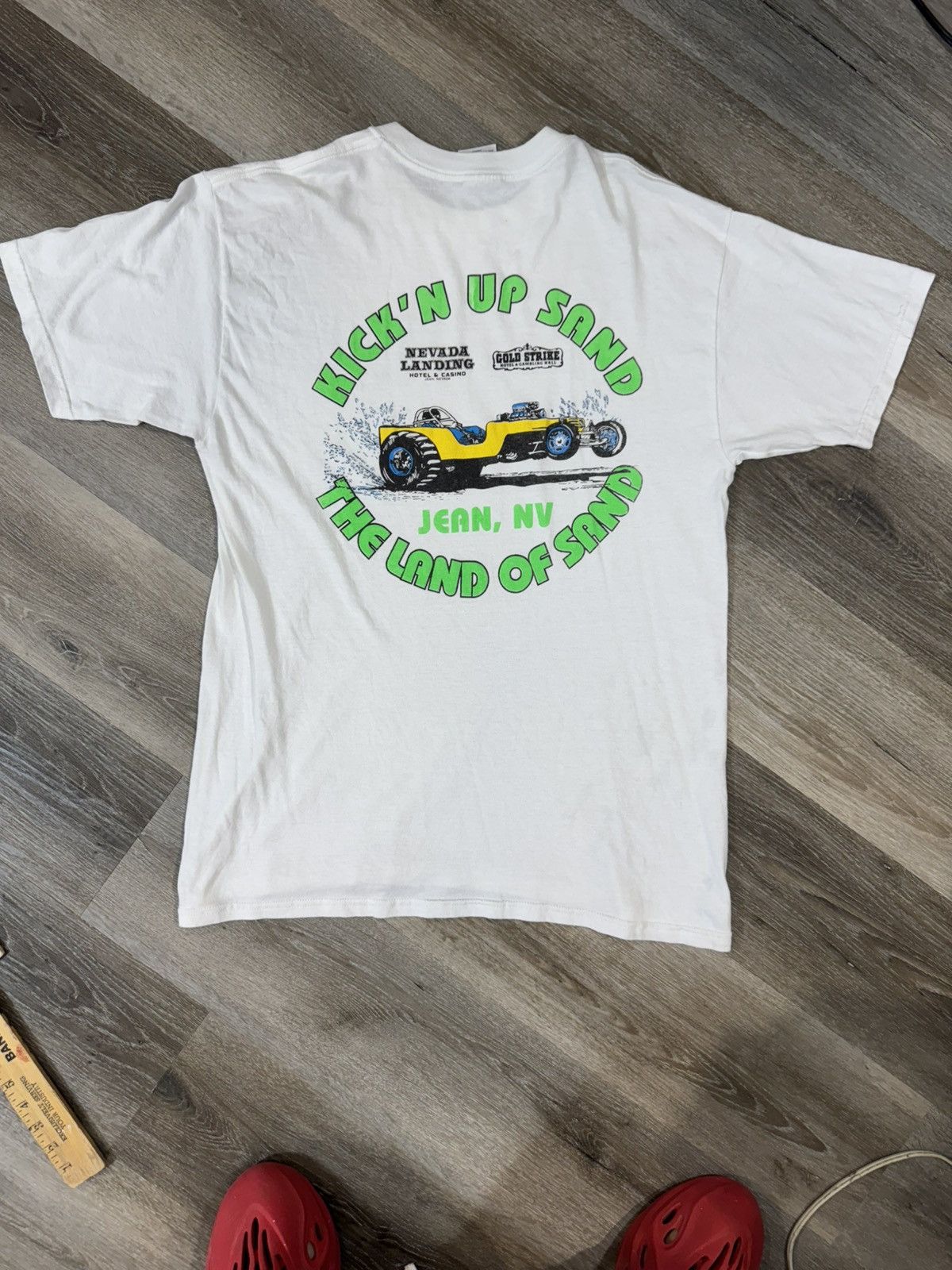 Vintage Bad Ass Vintage Tee RACING HANDPULLED GEM Size US L / EU 52-54 / 3 - 3 Thumbnail