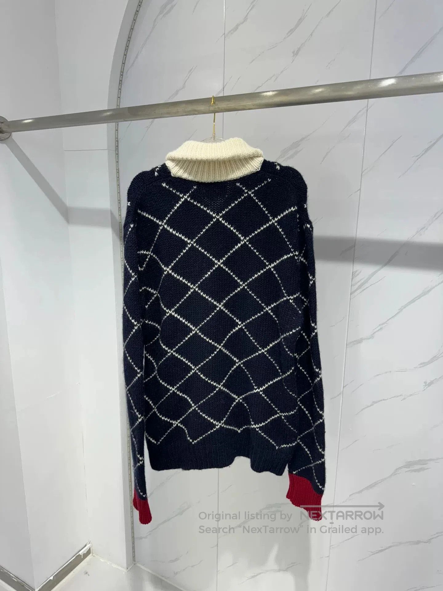 Gucci Gucci Diamond Pattern Knit Zip Jacket. Size US L / EU 52-54 / 3 - 2 Thumbnail