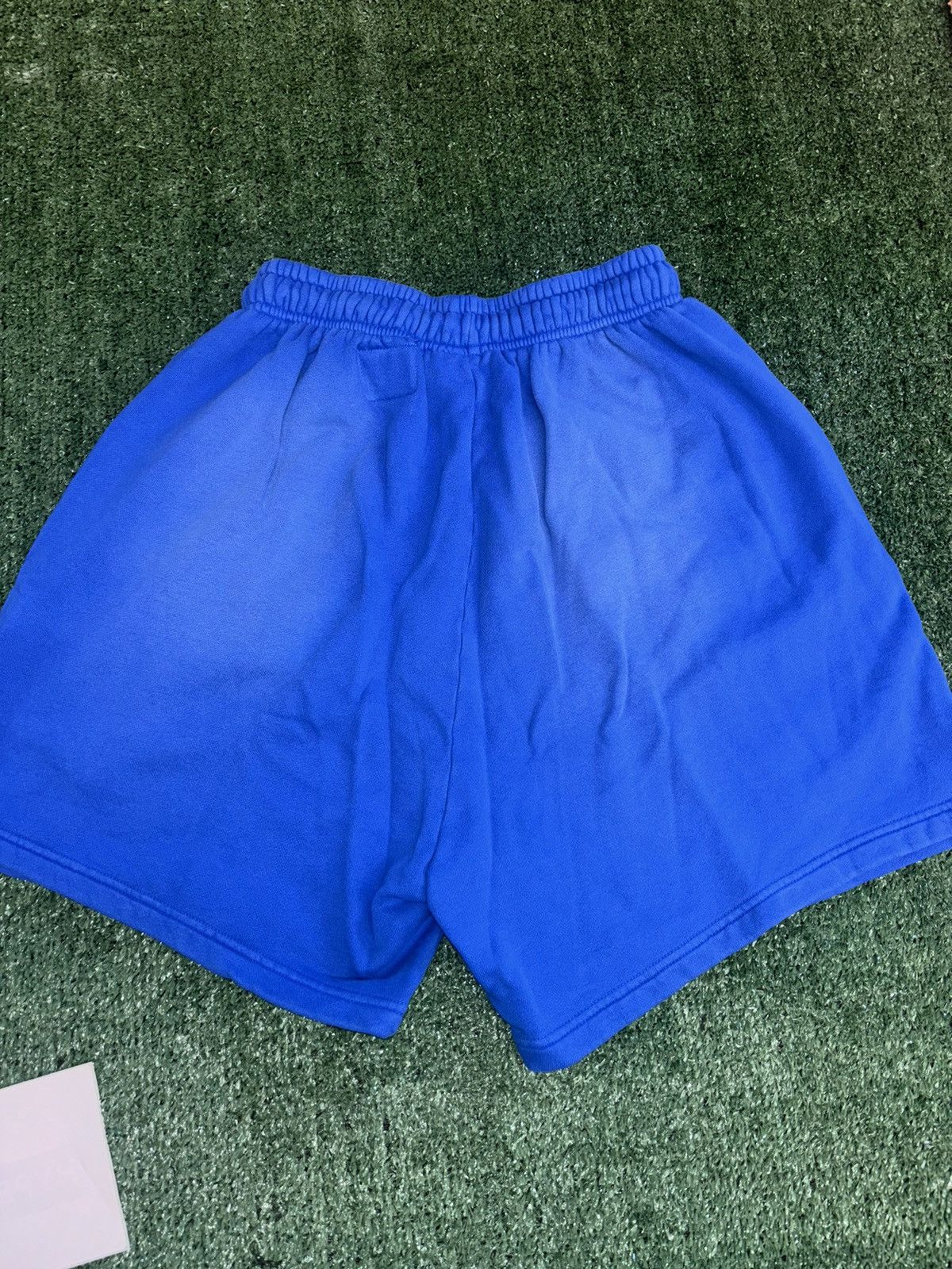 Hellstar Blue White Flame Shorts