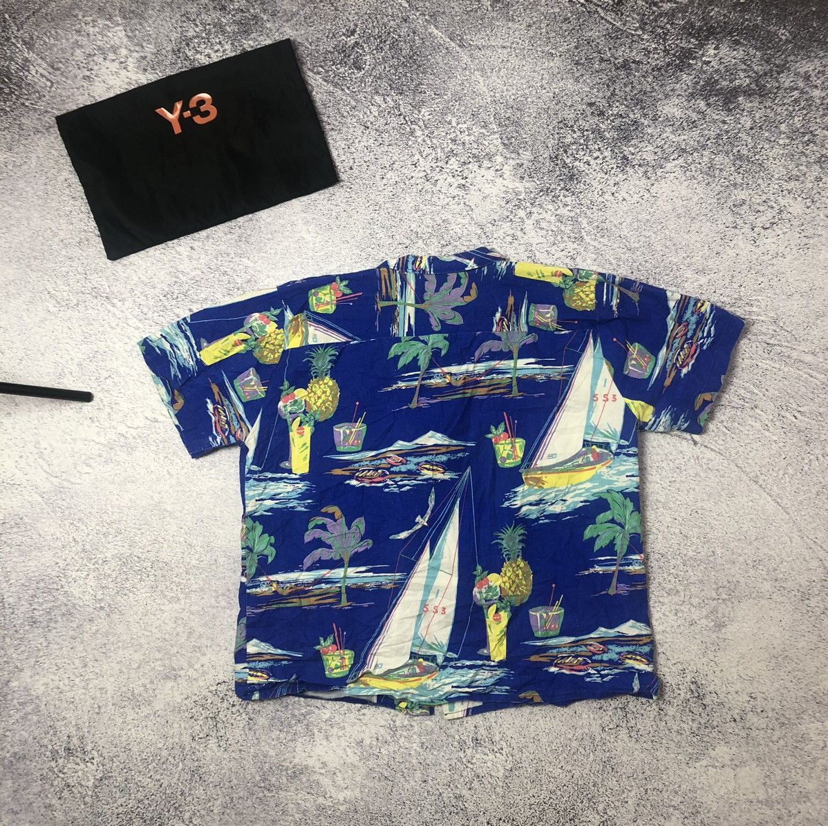 Other Vintage Crazy Hawaiin men’s y2k rare usa drill Size US L / EU 52-54 / 3 - 6 Thumbnail