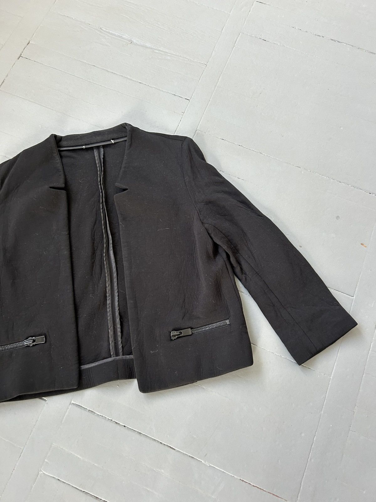 Sandro × Vintage Sandro viscose crop blazer Size M / US 6-8 / IT 42-44 - 3 Thumbnail