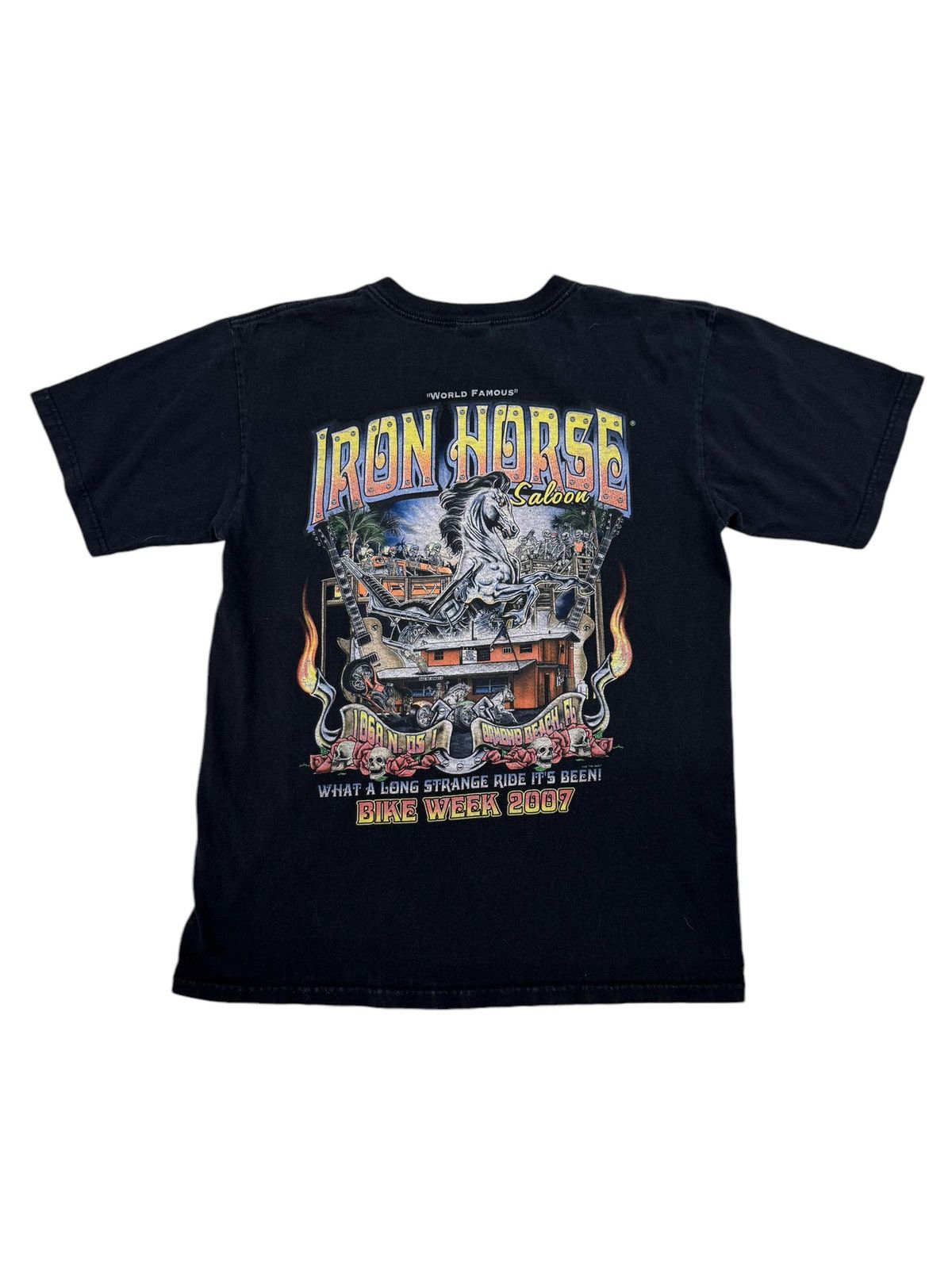 Vintage 2007 Bike Week Iron Horse Saloon Shirt Size US M / EU 48-50 / 2 - 2 Thumbnail