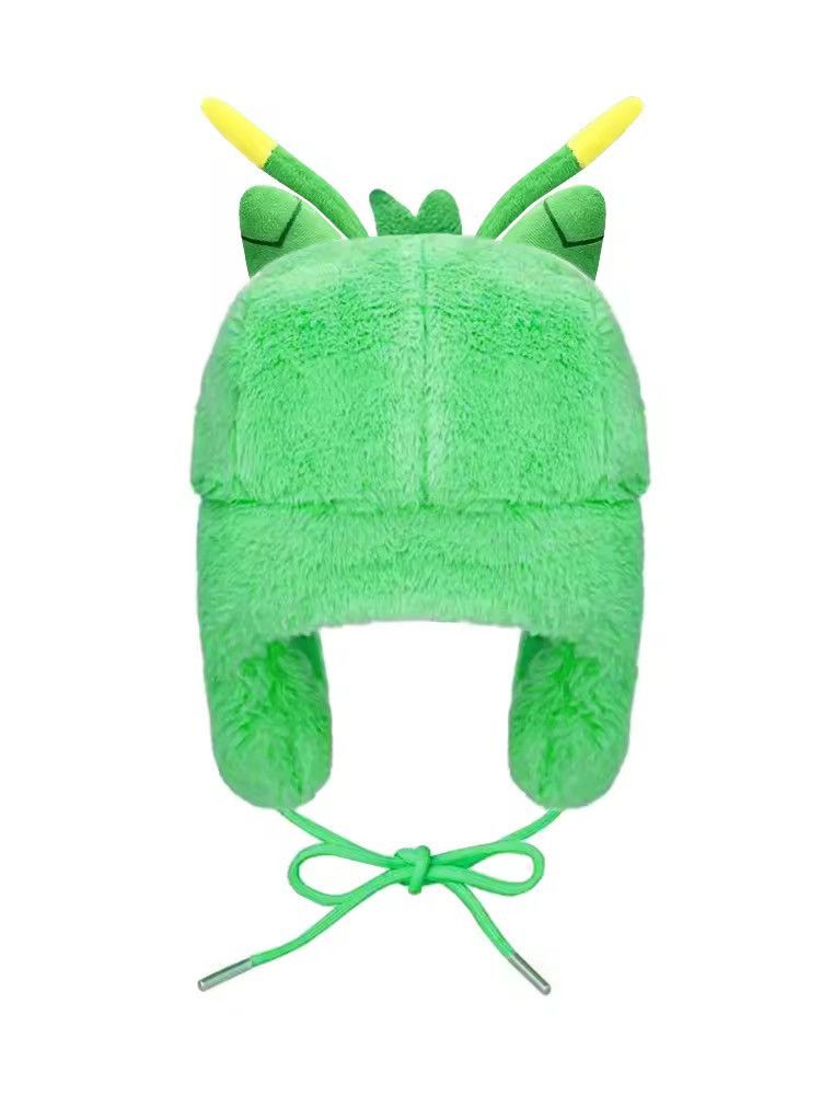 Japanese Brand Y2K Vintage Gnarpy Green Ushanka Autumn Winter Warm Hat Size ONE SIZE - 2 Thumbnail