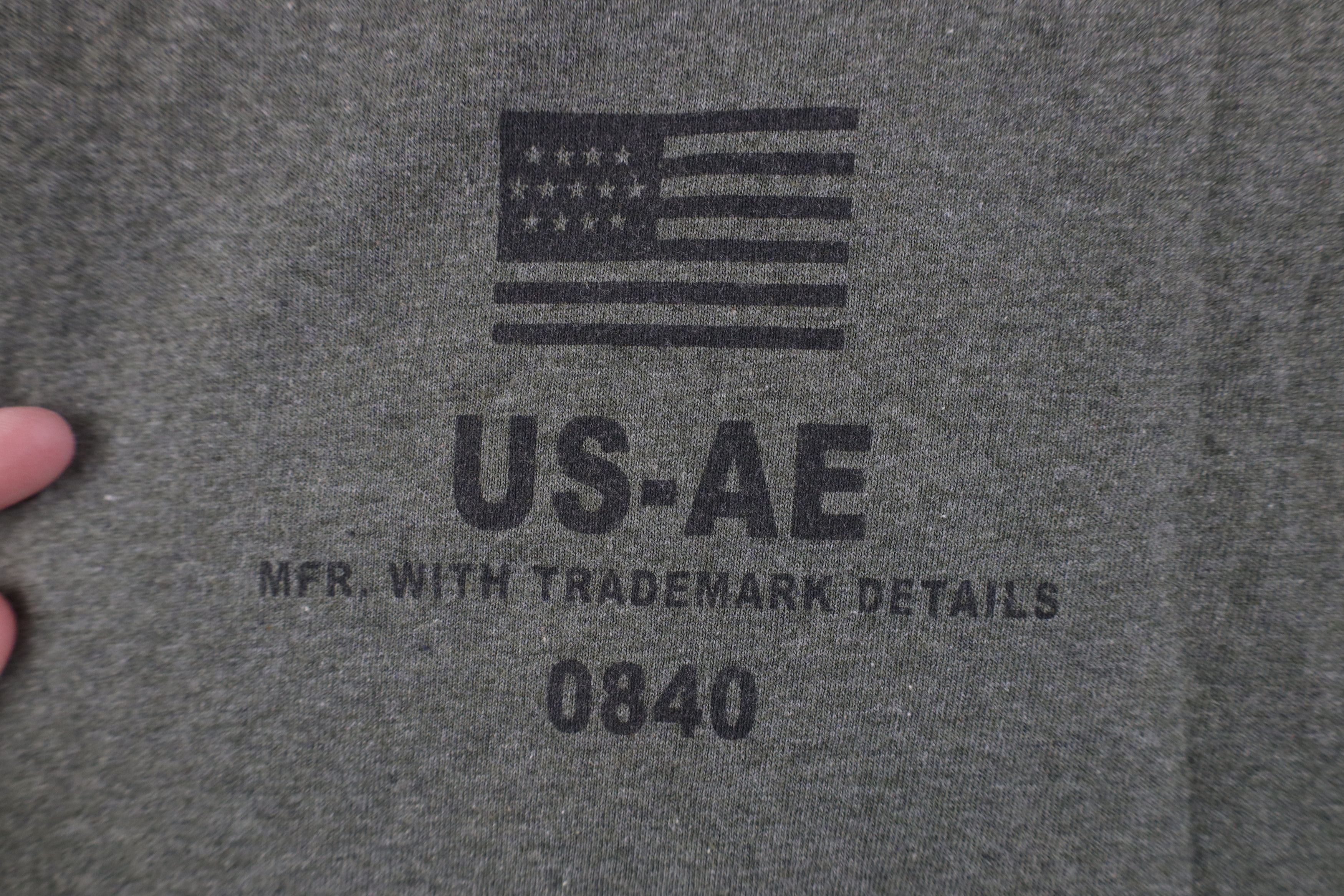 American Eagle Outfitters Vintage 90s American Eagle Outfitters Flag Ringer T-Shirt Size US M / EU 48-50 / 2 - 4 Thumbnail
