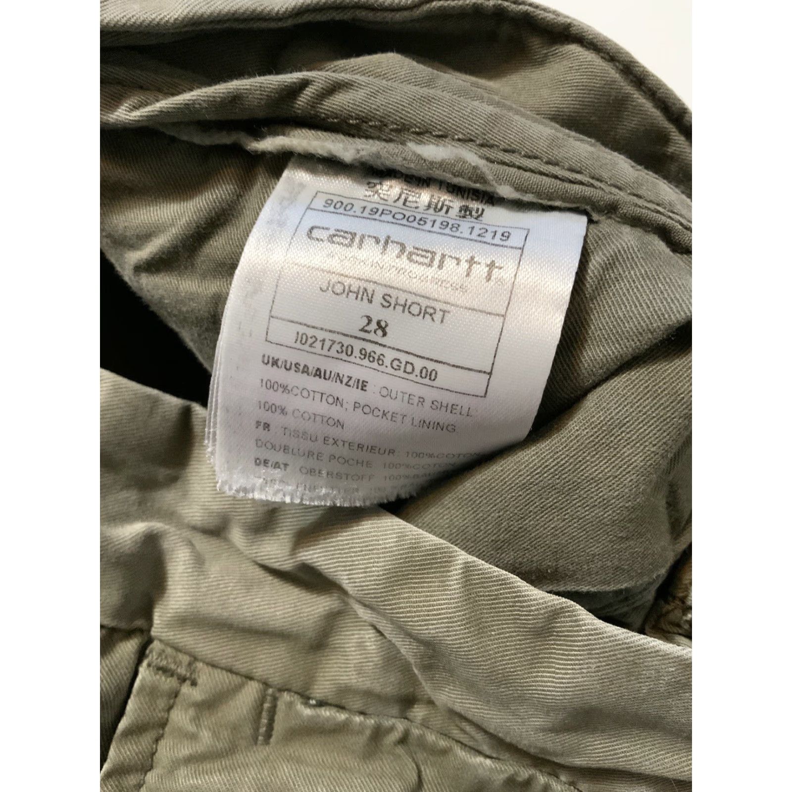 Carhartt Wip Carhartt WIP Work In Progress John Olive Cotton Chino High Cut Shorts Sz. 28 Size US 28 / EU 44 - 6 Thumbnail