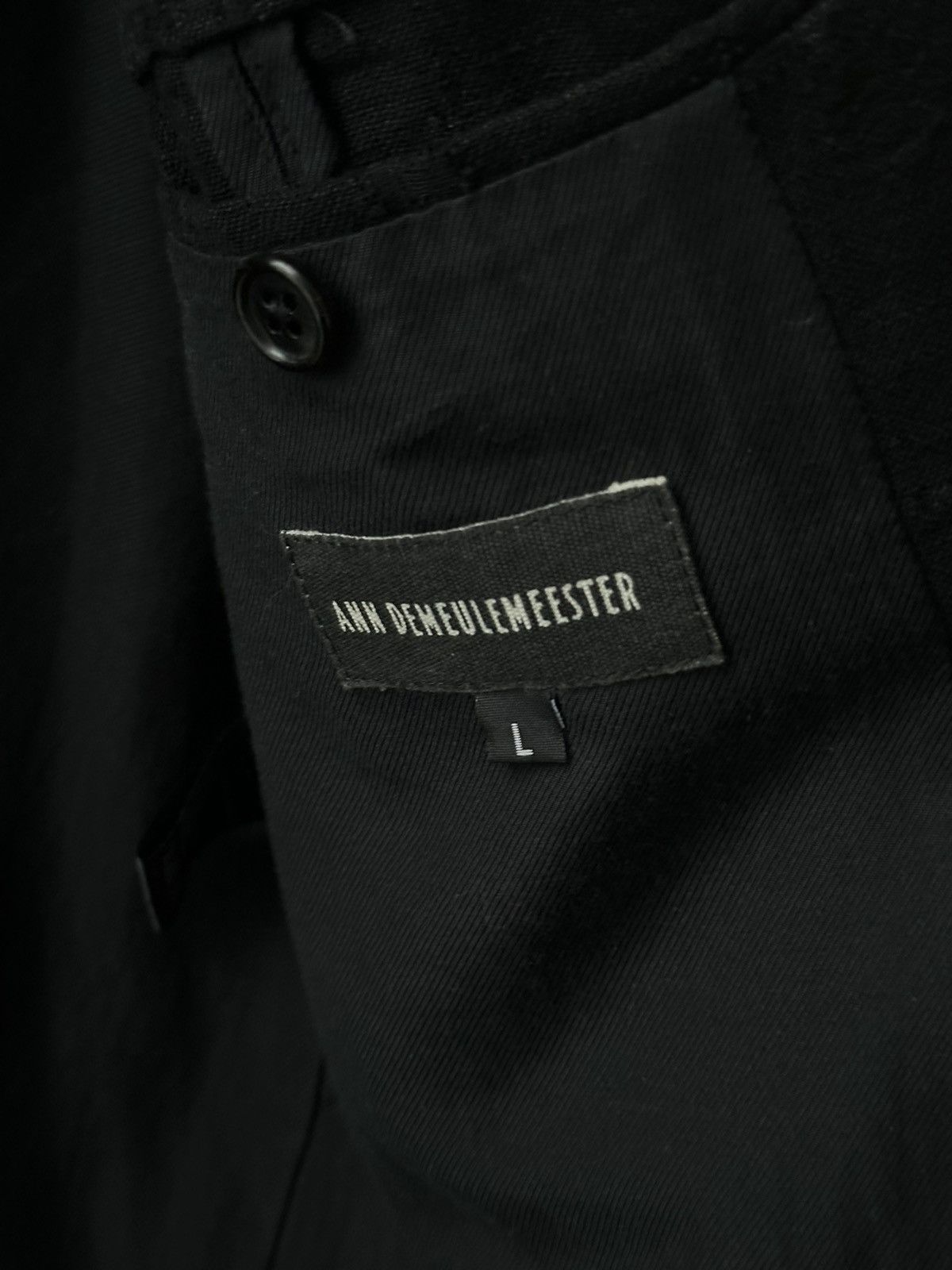 Ann Demeulemeester Ann demeulemeester ss17 linen damaged processed coat Size US L / EU 52-54 / 3 - 8 Thumbnail