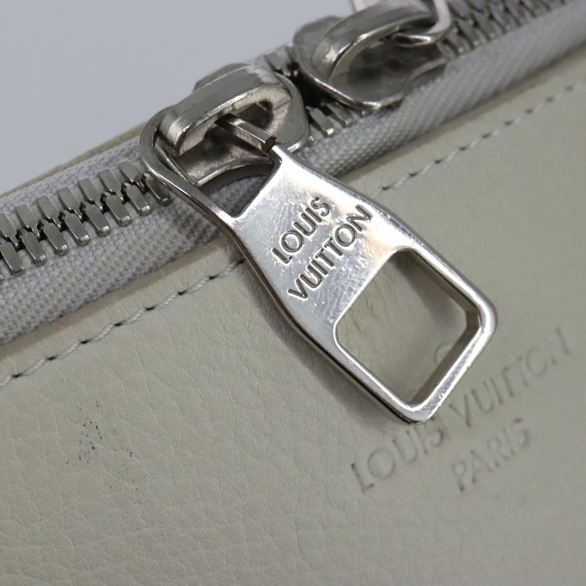 Louis Vuitton LOUIS VUITTON Naxos Cabas Hand Bag Leather White M95887 Size ONE SIZE - 10 Thumbnail
