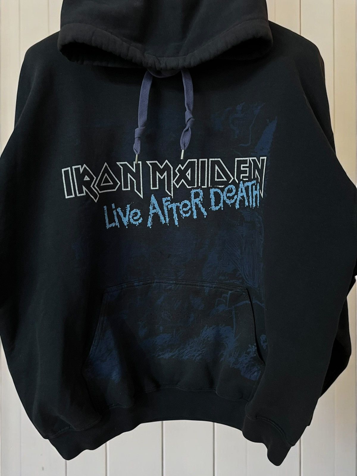 Band Tees × Iron Maiden × Vintage OFFER! IRON MAIDEN 2003 LIVE AFTER DEATH ALBUM HOODIE HOODED Size US M / EU 48-50 / 2 - 3 Thumbnail