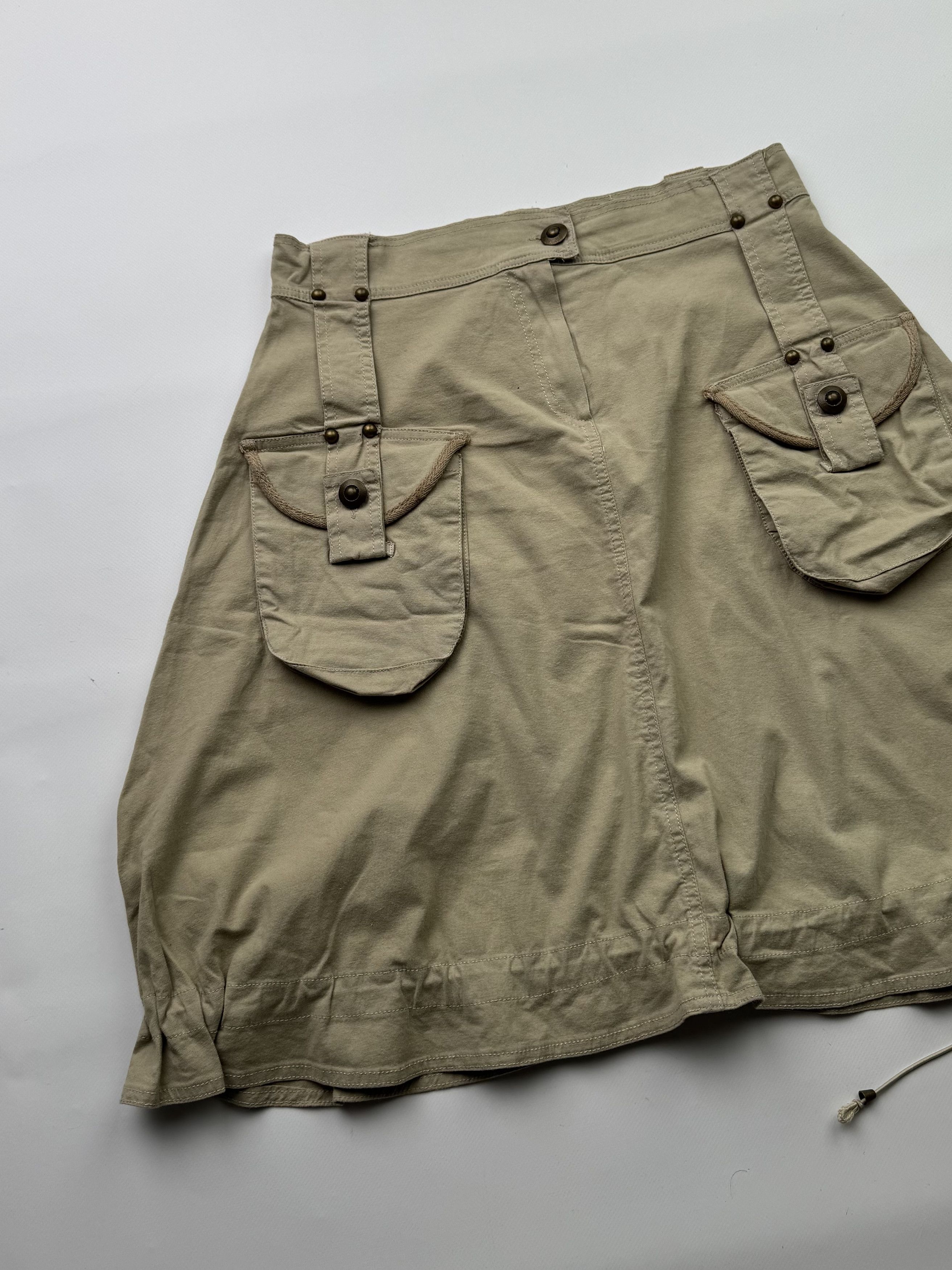 Vintage Vintage Cargo Skirt B424(V224)E2 Size 29" - 2 Thumbnail