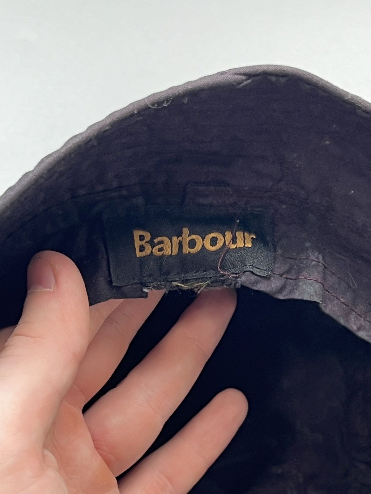 Barbour Barbour Purple Waxed Bucket Hat (Y0482) Size ONE SIZE - 8 Thumbnail