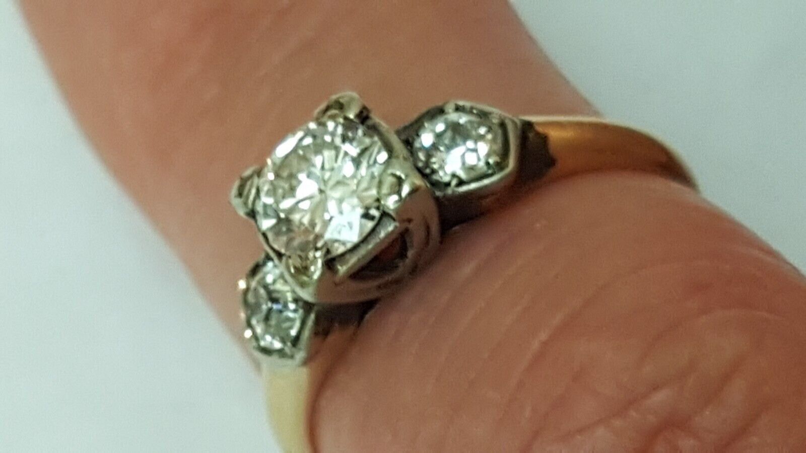 Other Antique 14kt Yellow Gold .80ct Diamond Engagement Ring Size ONE SIZE - 4 Thumbnail