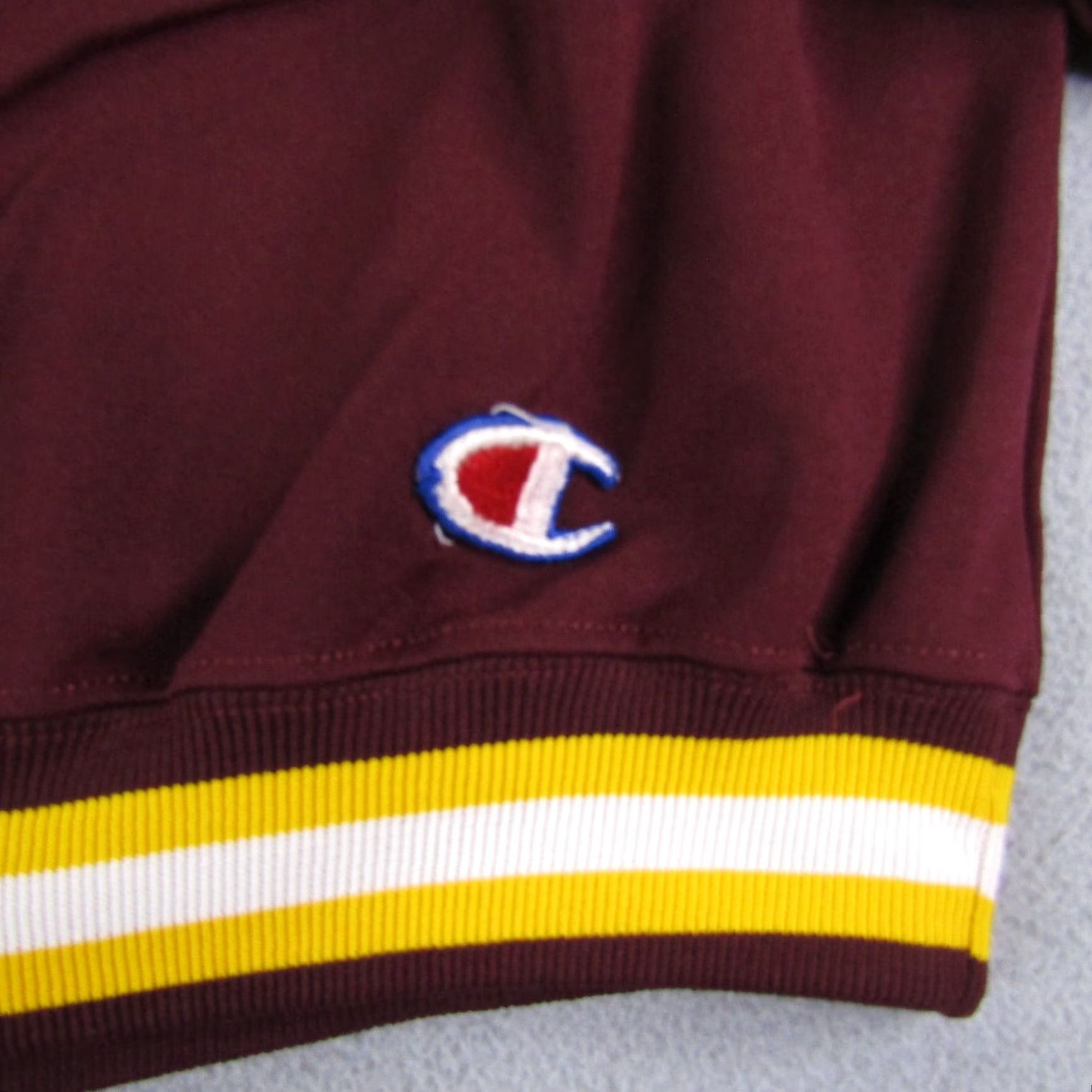 Champion VINTAGE Champion Sweatshirt MEN XL Red Yellow Edison Pullover 80s USA Sweatshirt Mens XL Red Yellow 80s Champion Logo Pullover Size US XL / EU 56 / 4 - 4 Thumbnail