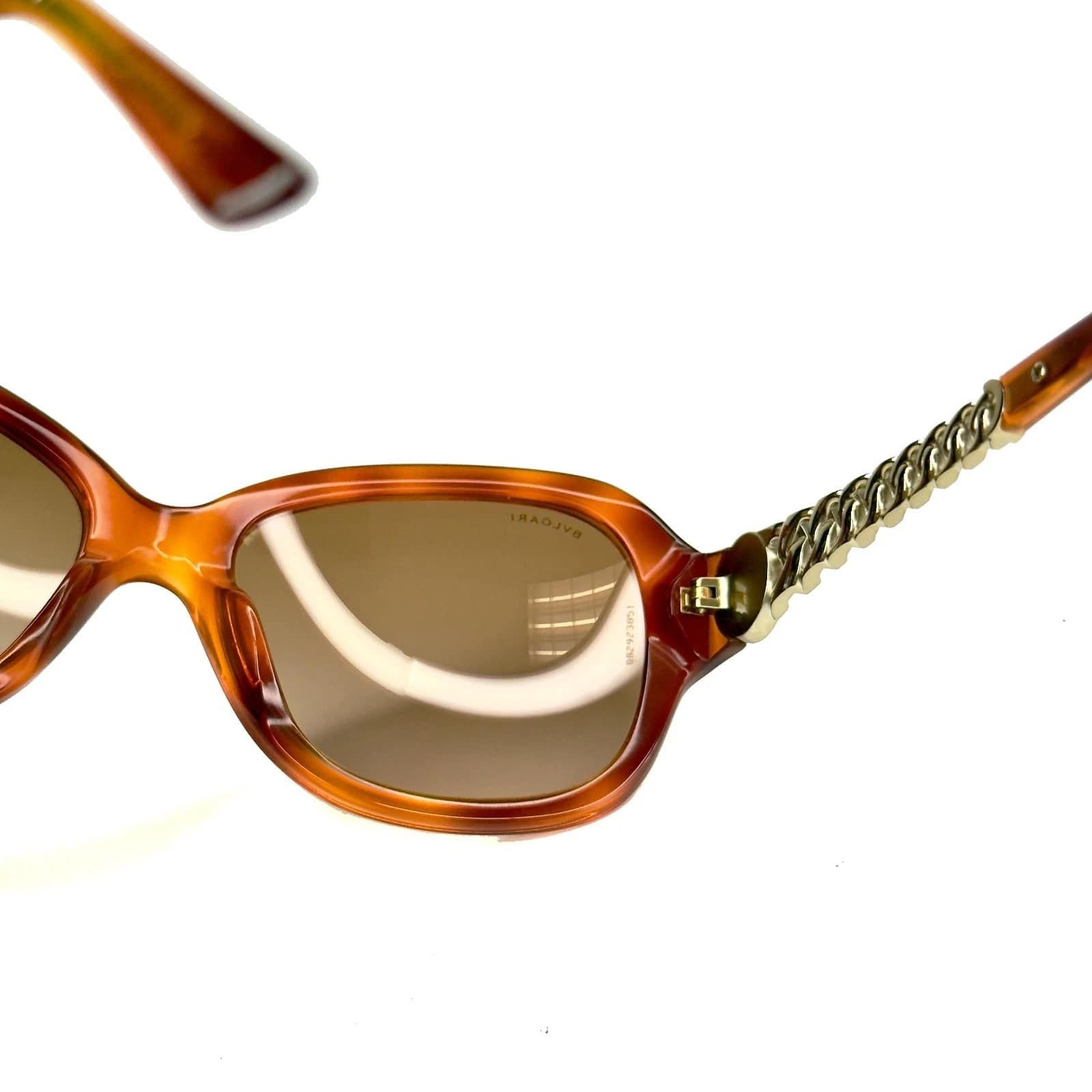 Bvlgari BVLGARI BV8130HB CATENE Crystal Chain Oval Sunglasses 8130 Size ONE SIZE - 4 Thumbnail