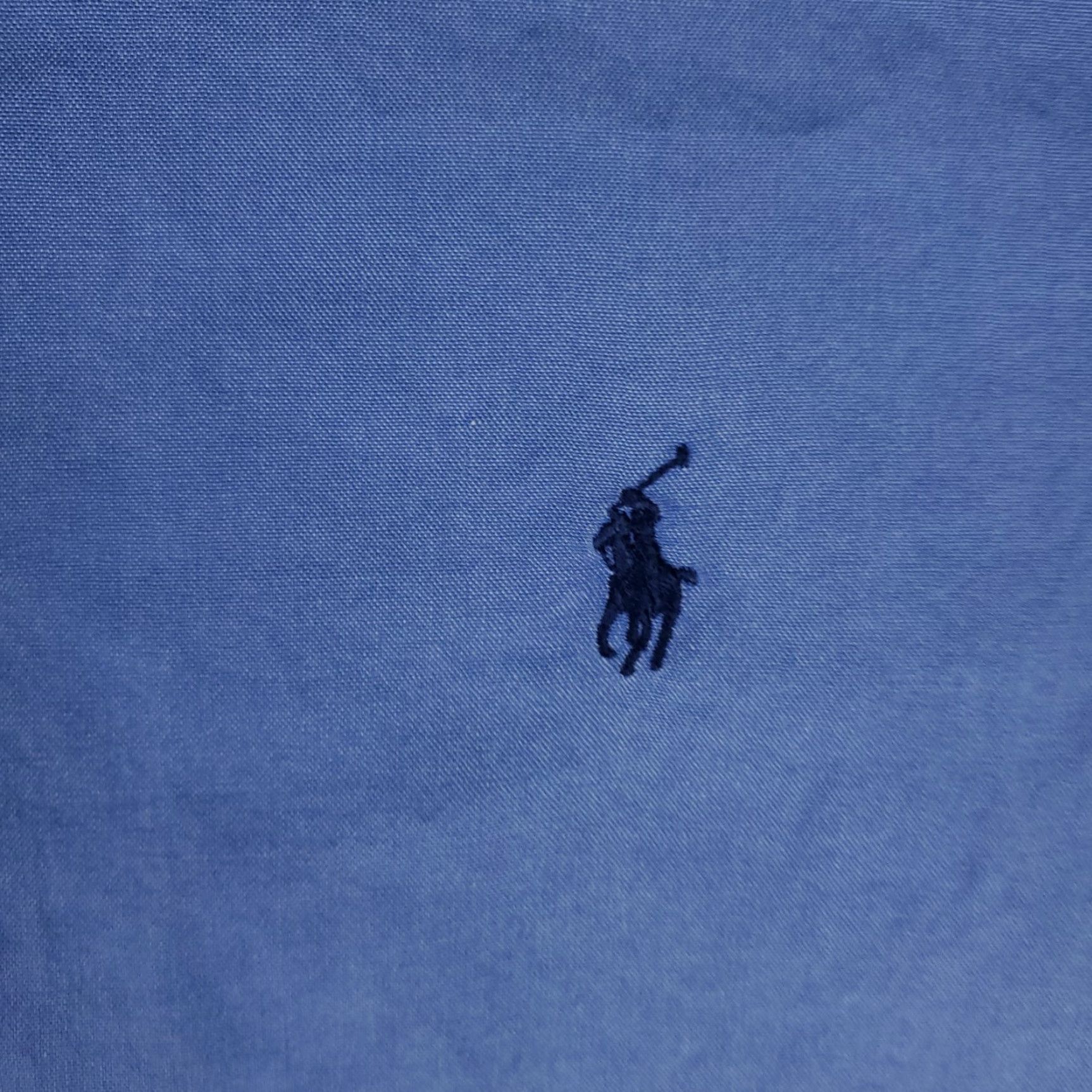 Ralph Lauren Ralph Lauren Shirt Mens 16.5 Blue Pony Dress Button Up Long Sleeve Collar Down Non-Iron Pockets Classic American Modern Dress Shirt Men Size 46R - 2 Thumbnail
