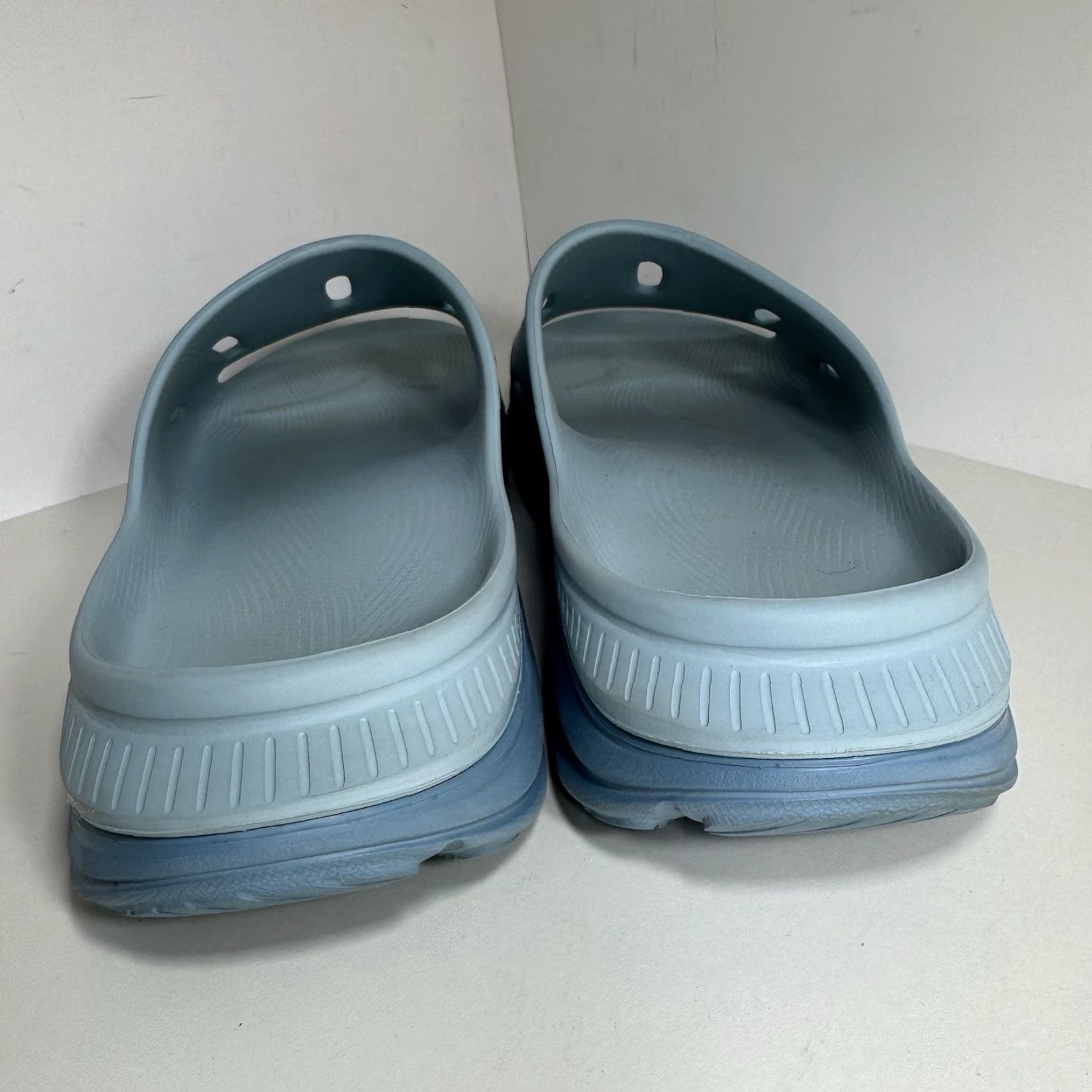 Vintage Hoka One One Ora Recovery Slides Sandal Mens 12 Light Blue Size ONE SIZE - 5 Thumbnail