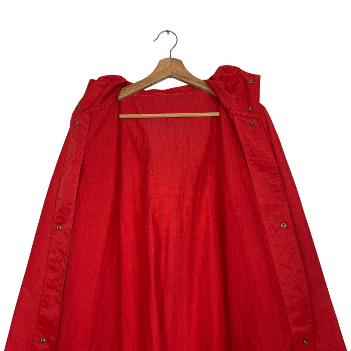 Vintage LARK Skiing Big Logo Hooded Raincoat Jacket #2712-C122 Size US XXL / EU 58 / 5 - 14 Thumbnail