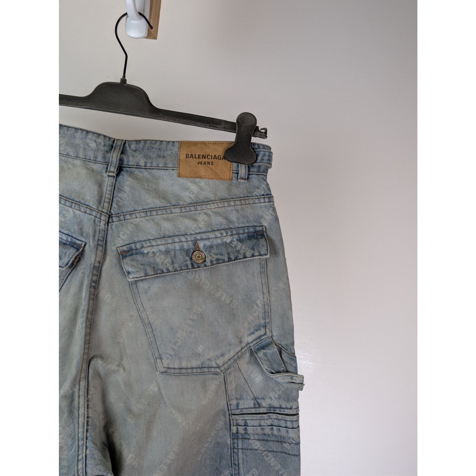 Balenciaga o1rshd1 Cargo Pants in Blue Size US 32 / EU 48 - 14 Thumbnail
