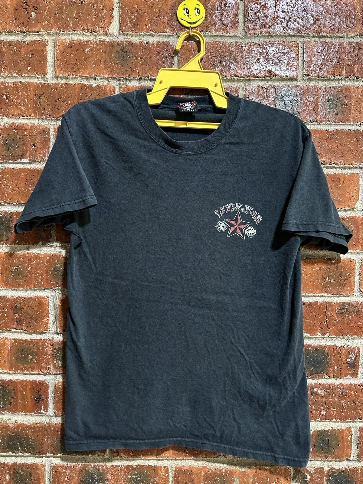 Lucky Brand × Vintage Vintage Mans Ruin Lucky 13 Faded Tee Size US M / EU 48-50 / 2 - 2 Thumbnail