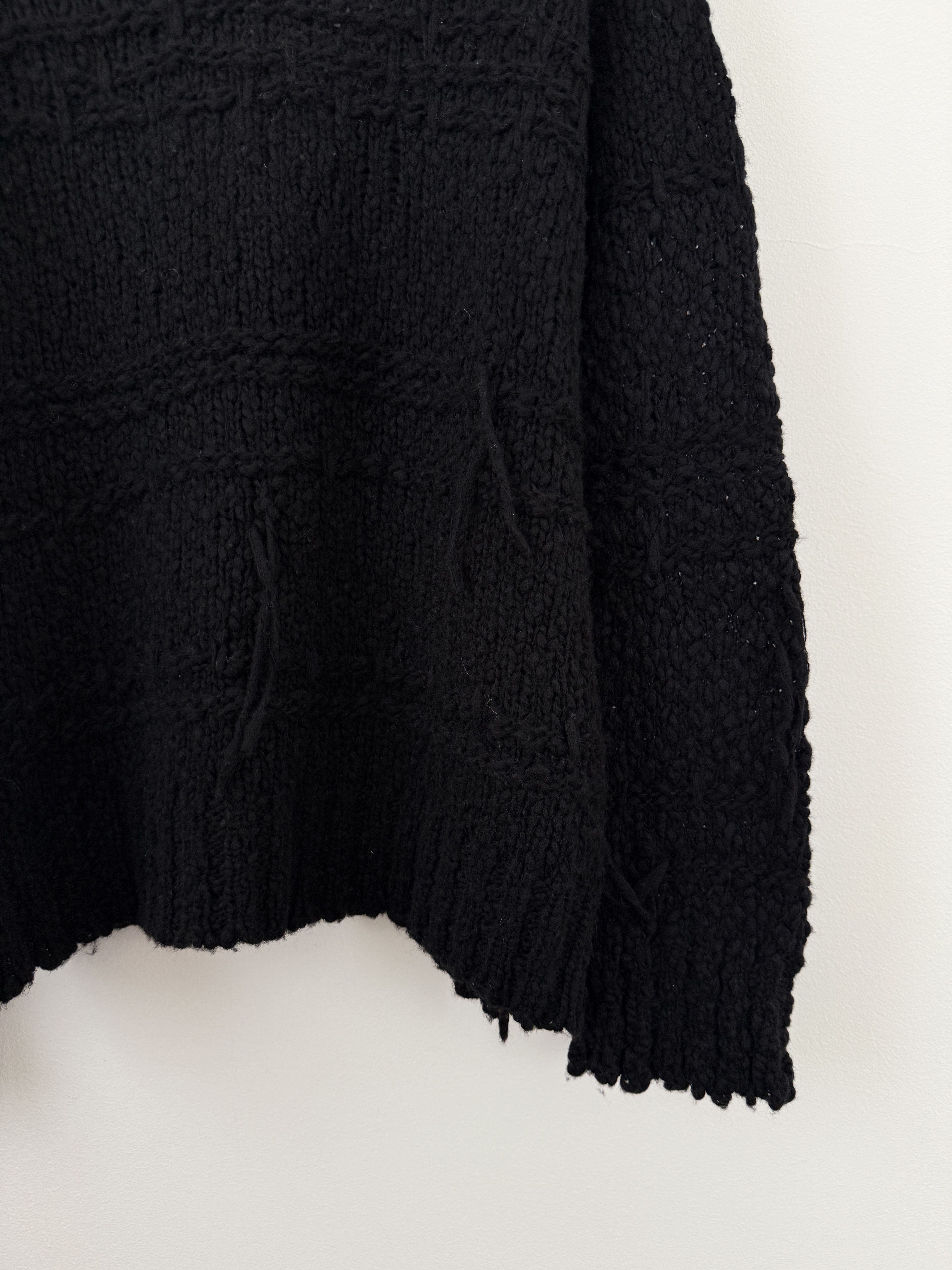 Other Atomofactory Black Distressed Sweater Size US XL / EU 56 / 4 - 7 Thumbnail