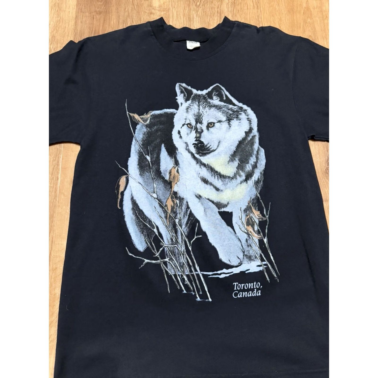Ed Hardy VINTAGE Wolf Big Print Nature Tee Tshirt Black Mens L Canada Edhar T-Shirt Nature 90s Wolves Mens L Canada Size US L / EU 52-54 / 3 - 4 Thumbnail