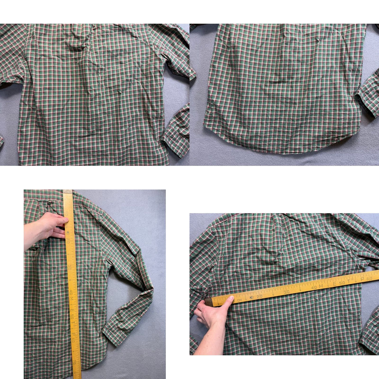 Ralph Lauren Vintage Ralph Lauren Green Square Pattern Long Sleeve Button-Up Shirt Mens XL Size US XL / EU 56 / 4 - 11 Thumbnail