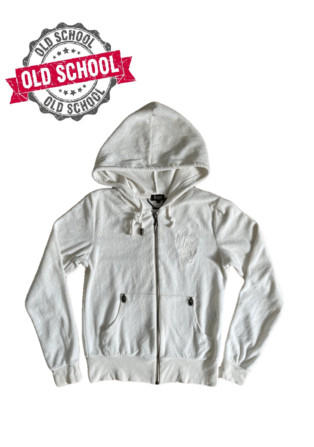 Faith Connexion Vintage Faith Connexion Y2k Chrome Hearts Style Zip Hoodie Size S / US 4 / IT 40 - 1 Thumbnail