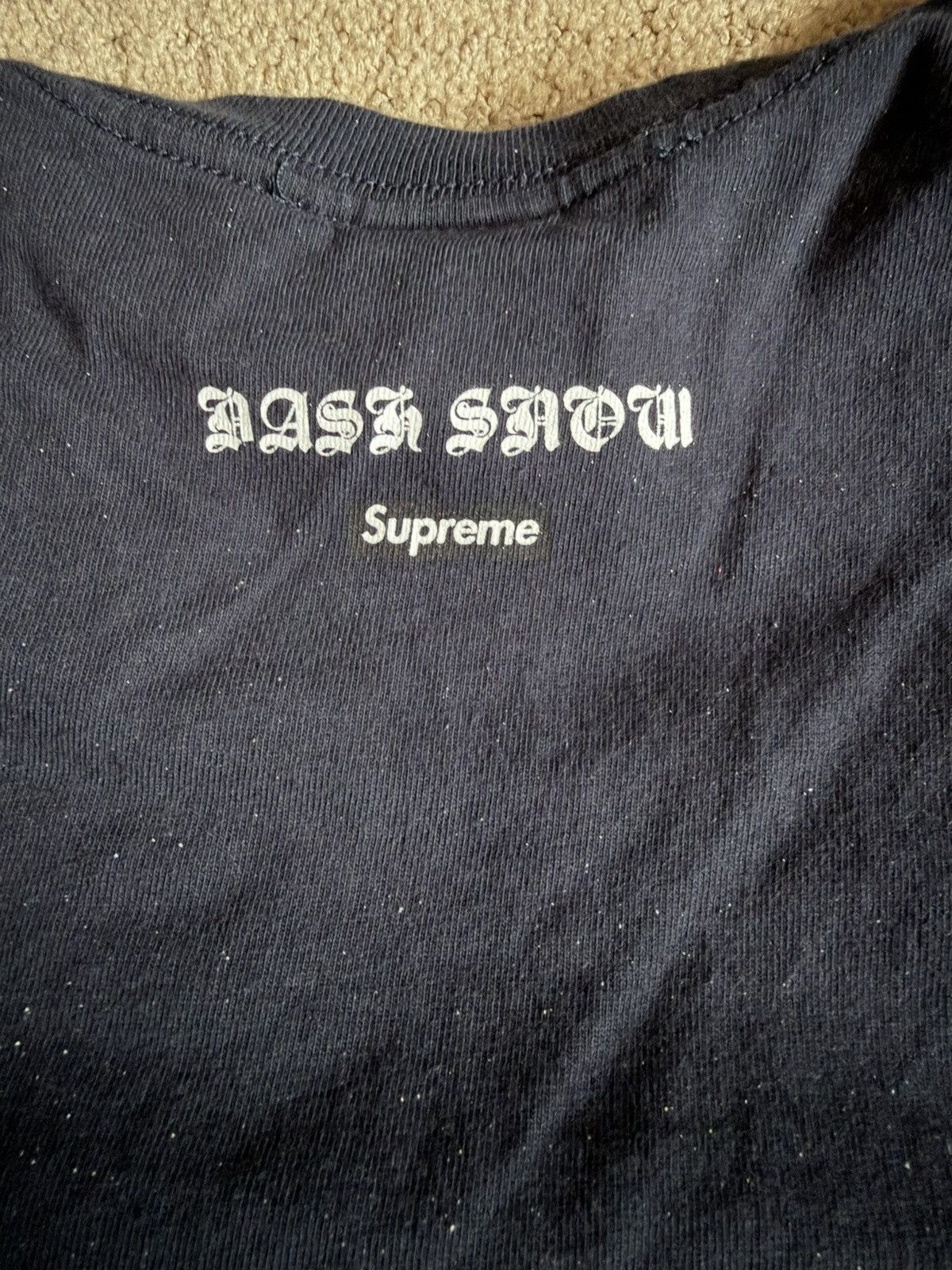 Supreme Supreme FW23 Hell Tee Navy Size Medium Size US M / EU 48-50 / 2 - 4 Thumbnail