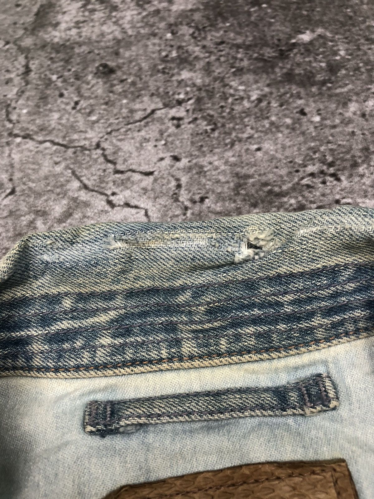 GOA G.O.A Selvedge Ripped Denim Jacket Size US M / EU 48-50 / 2 - 12 Thumbnail