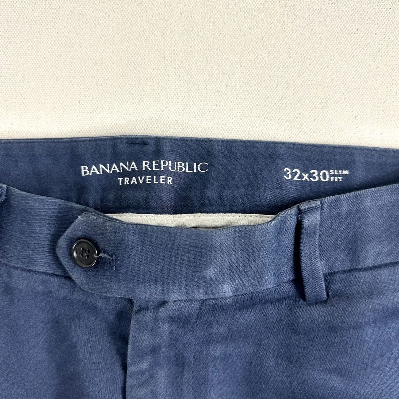 Banana Republic Banana Republic Traveler Pants Mens 32x30 Blue Stretch Slim Fit Preppy Size US 32 / EU 48 - 6 Thumbnail