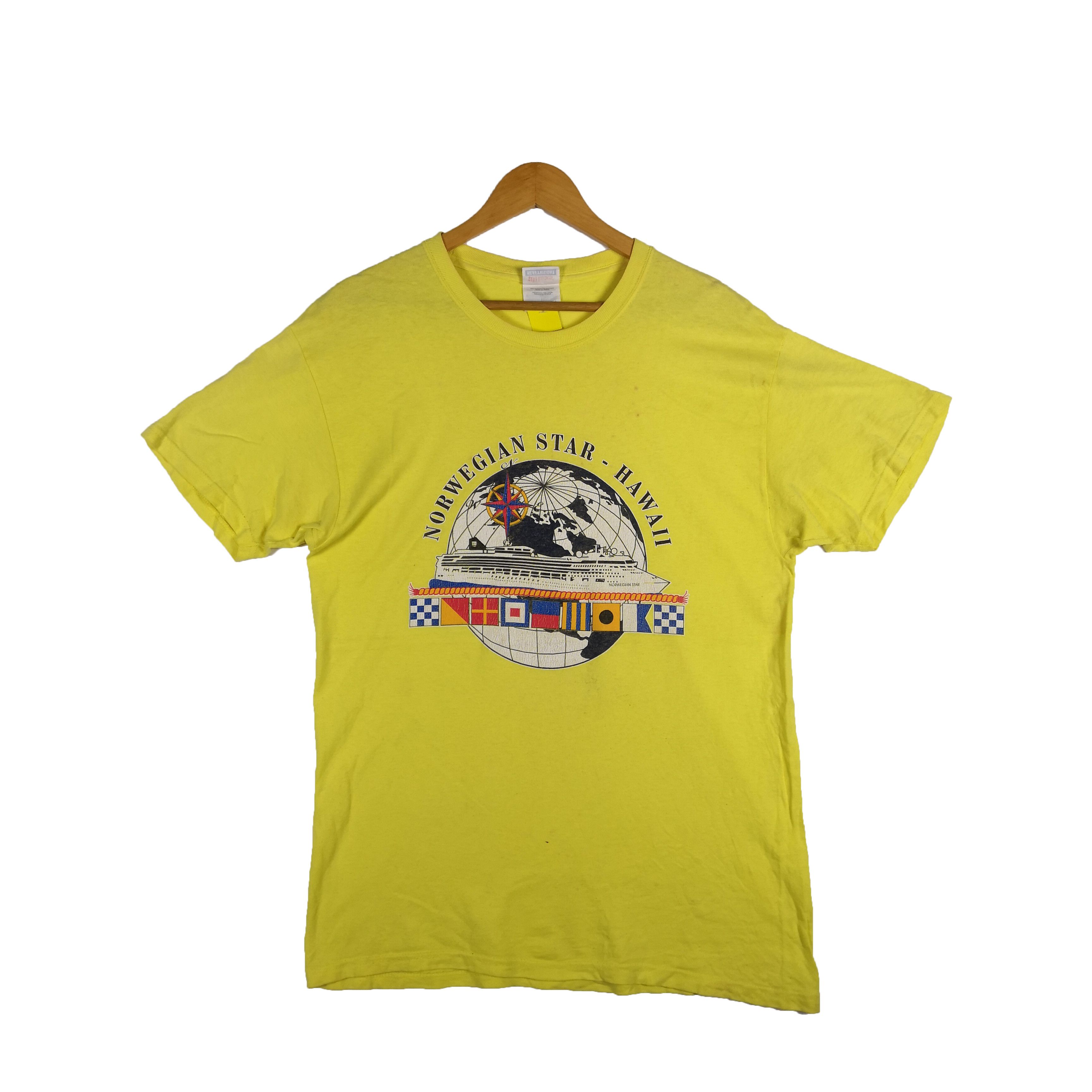 Vintage Norwegian Star Hawaii T-Shirt Hawaiian Crewneck Tee