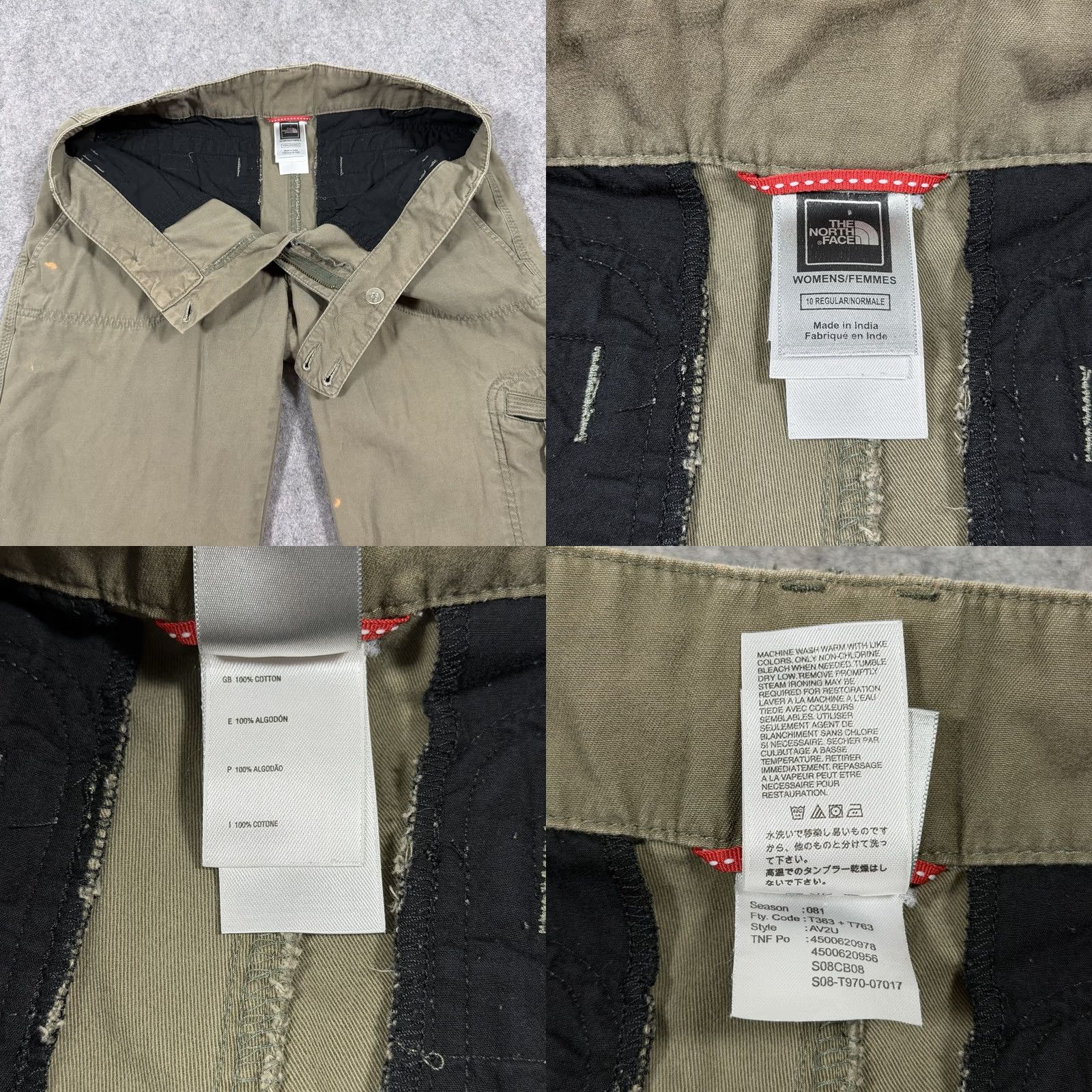 Vintage Columbia Pants Women Cargo Roll Tab Leg Style: Straight Size 10 Green Size 32" / US 10 / IT 46 - 8 Thumbnail