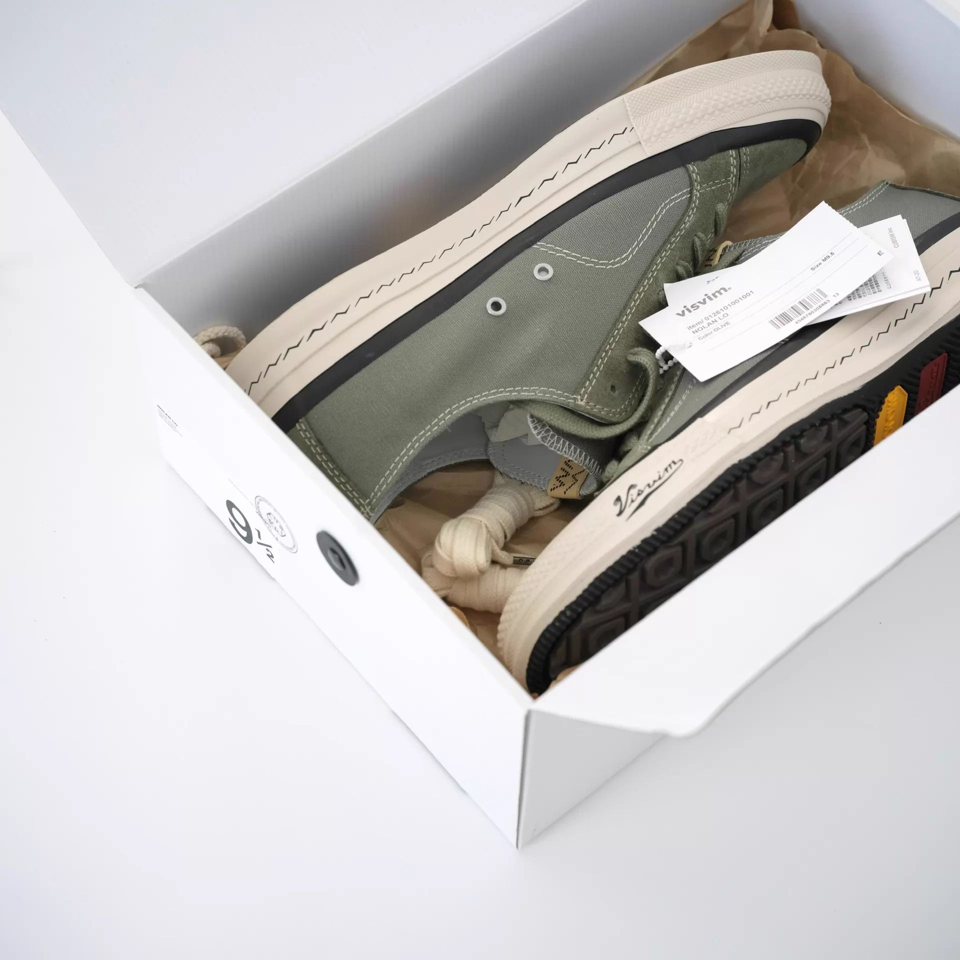 Visvim VISVIM NOLAN LO Canvas Shoes 26SS Olive 9.5 New Full Set Size US 9.5 / EU 42-43 - 4 Thumbnail