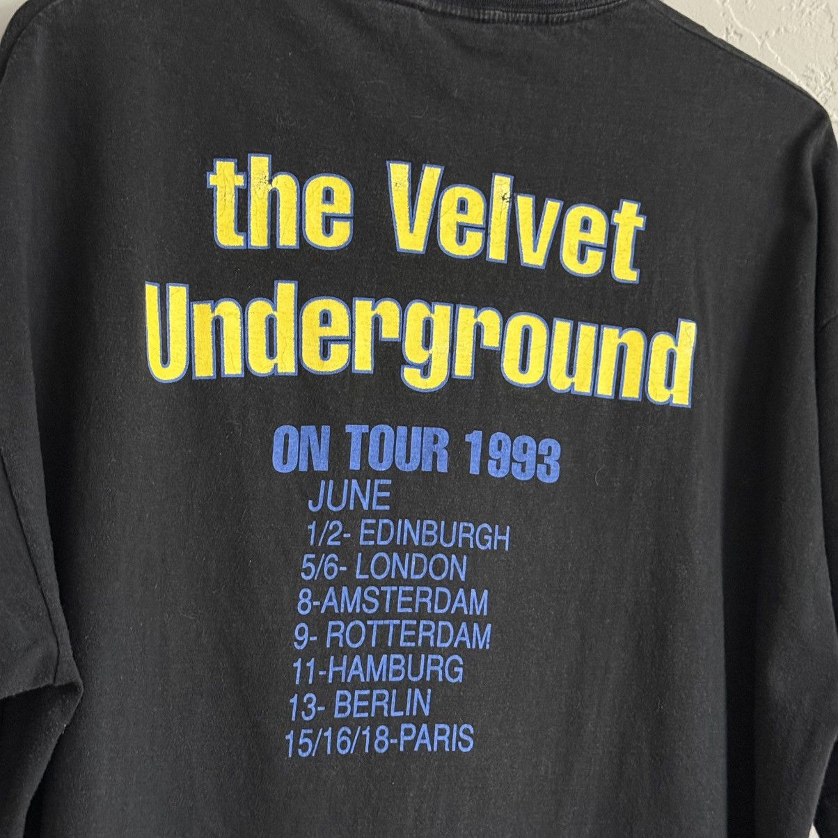 Vintage Vintage 1993 The Velvet Underground Tour T-Shirt Size US XL / EU 56 / 4 - 11 Thumbnail