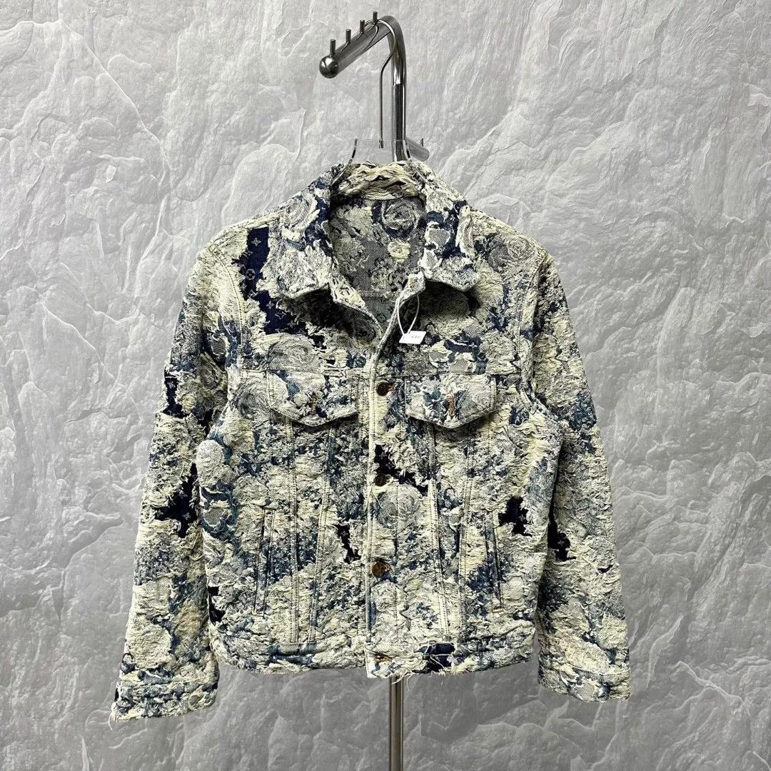 Louis Vuitton louis vuitton floral denim jacket size 46 Size L / US 10 / IT 46 - 1 Thumbnail