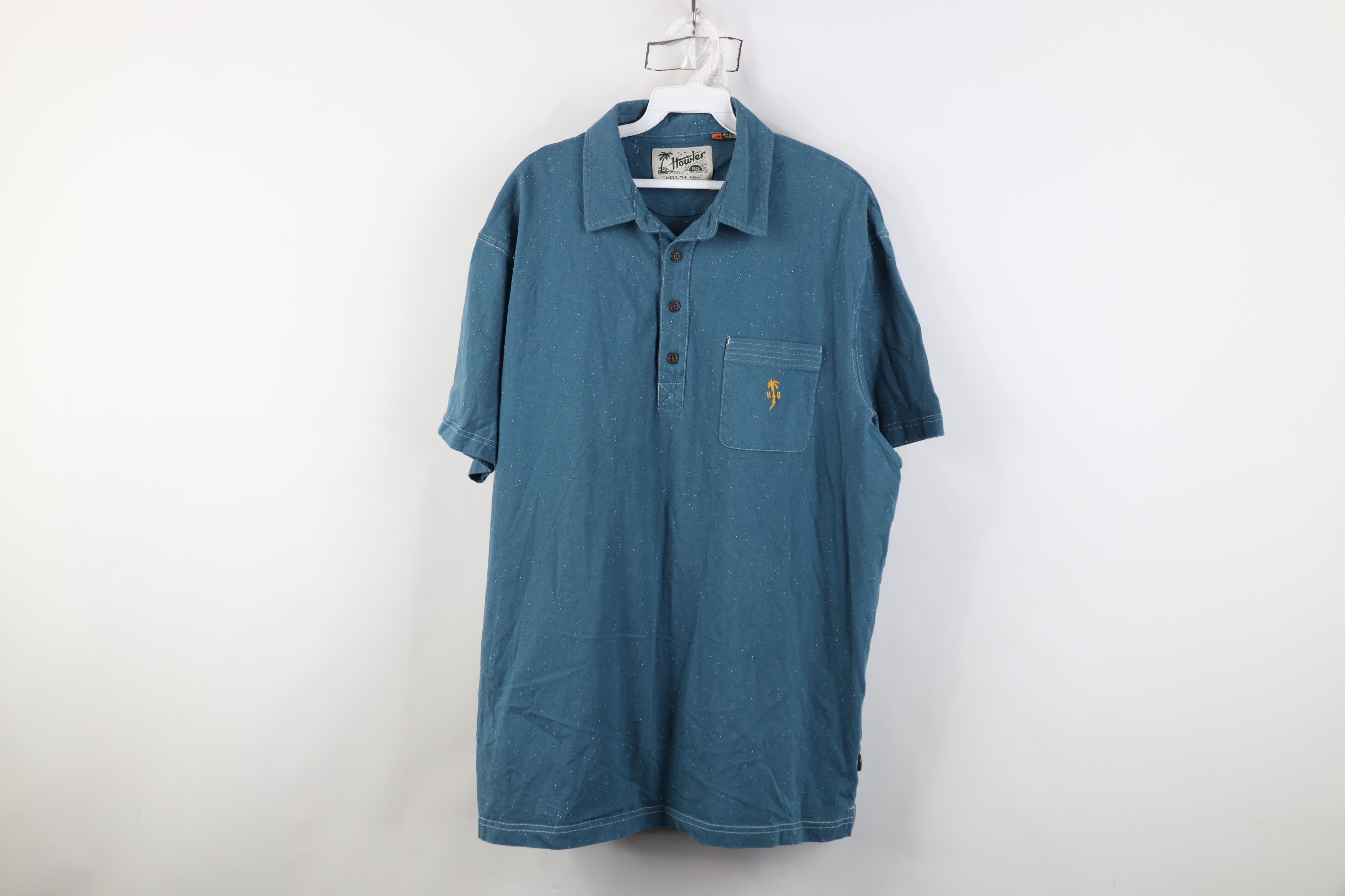 Vintage Howler Bros Clubman Collared Pocket Golf Polo Shirt Blue Size US XXL / EU 58 / 5 - 1 Thumbnail