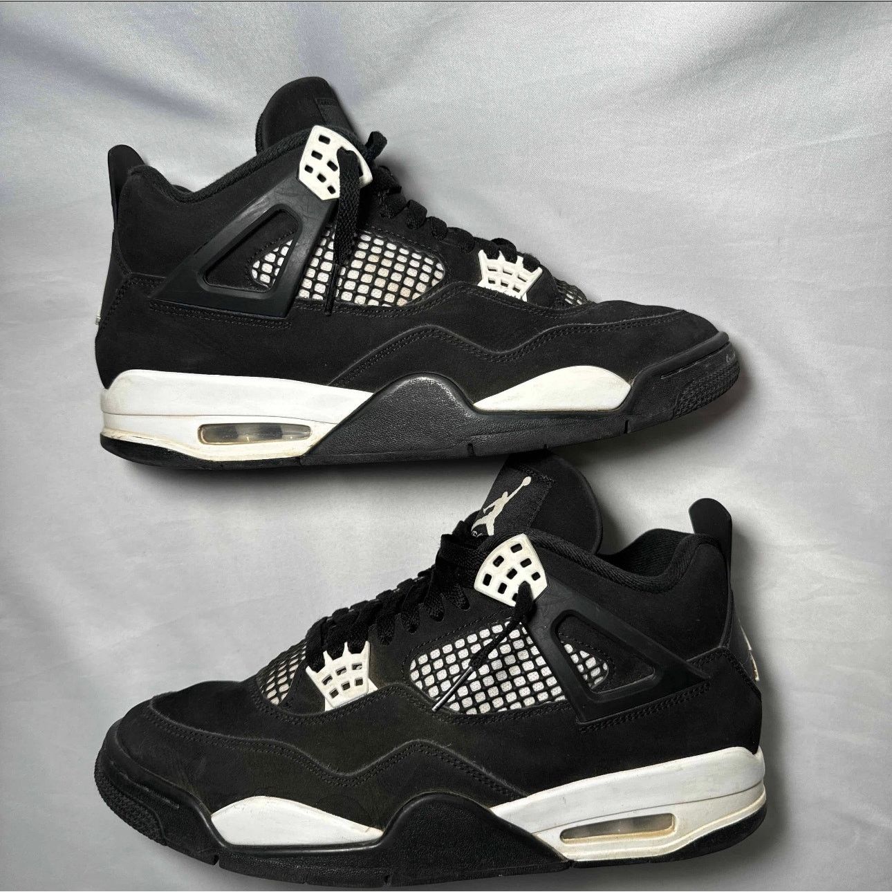Jordan Brand × Nike Size 10.5 Nike Air Jordan 4 Retro White Thunder Men's Shoes Size US 10.5 / EU 43-44 - 2 Thumbnail