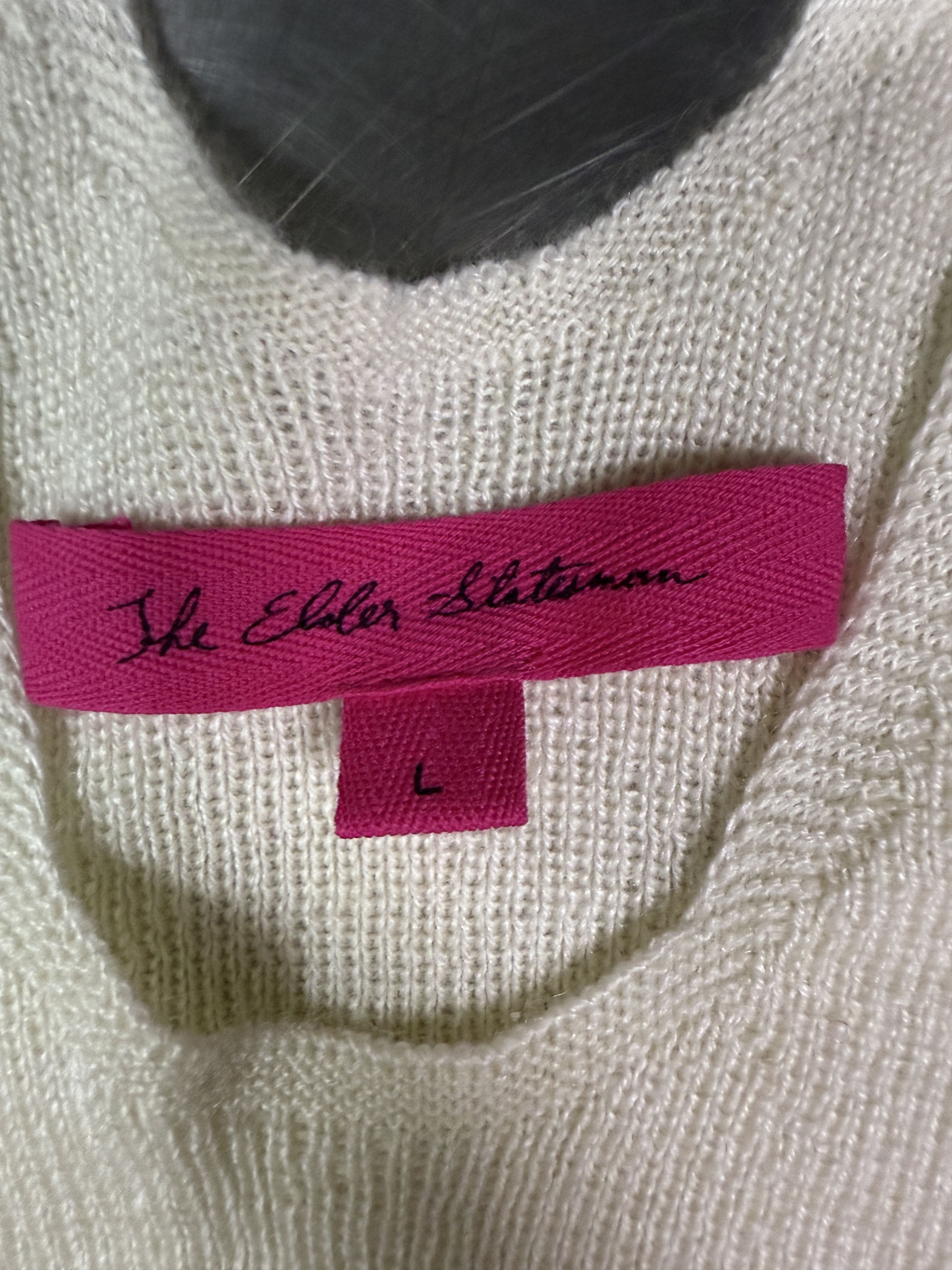 The Elder Statesman $395 The Elder Statesman Delicash White Tank Top Size L / US 10 / IT 46 - 8 Thumbnail