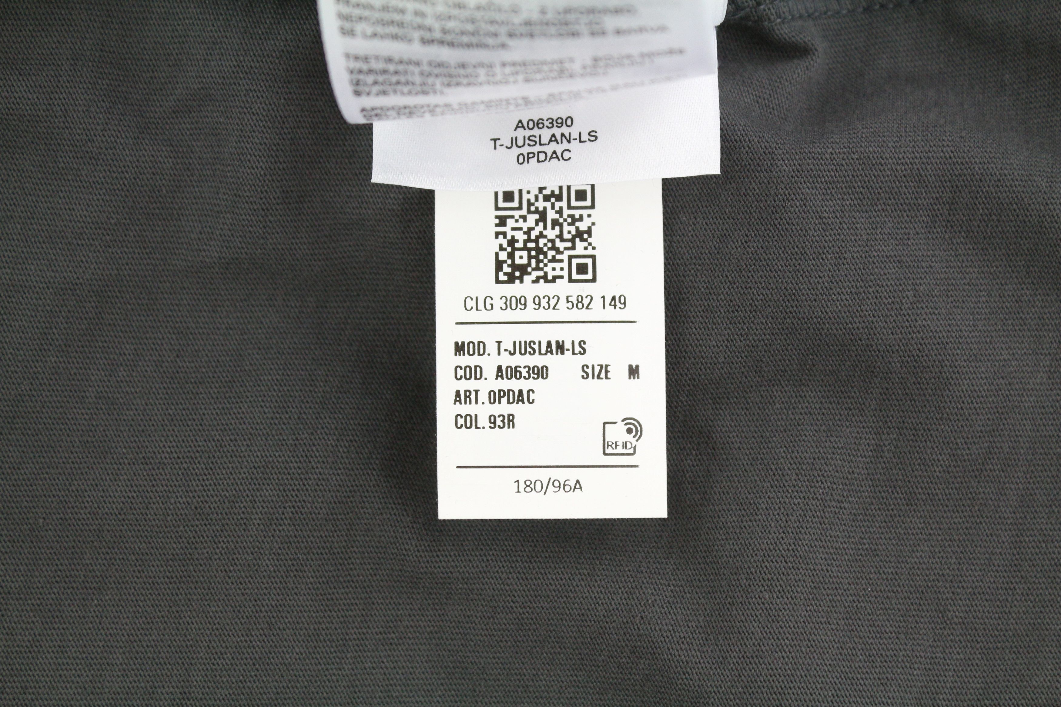 Diesel T-JUSLAN-LS M Grey d Crew Neck Tricot T-Shirt 85143 Size US M / EU 48-50 / 2 - 9 Thumbnail