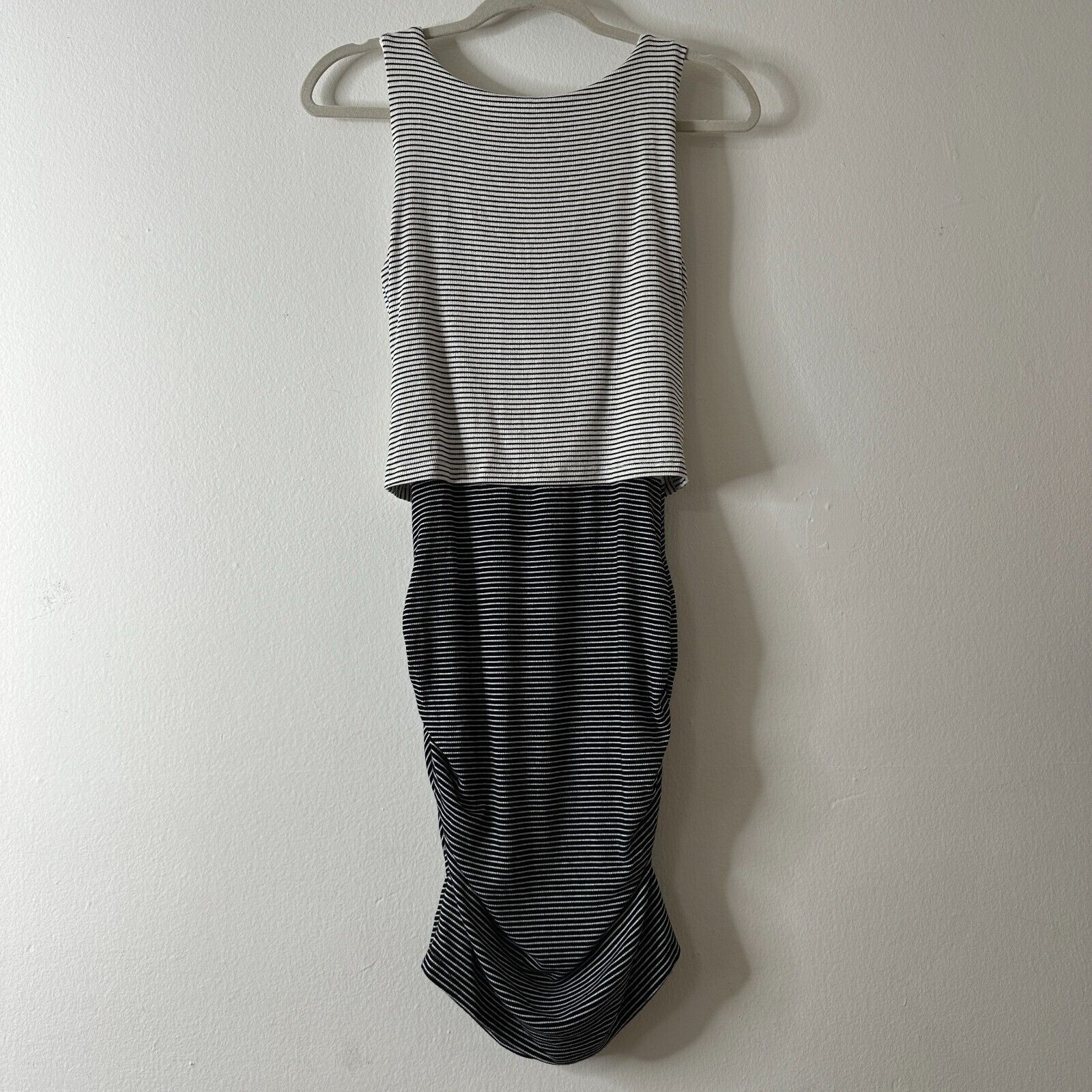 Other Allison Joy Kit Stripe Twist Front Ruche Knit Dress Dress XS Size XS / US 0-2 / IT 36-38 - 3 Thumbnail