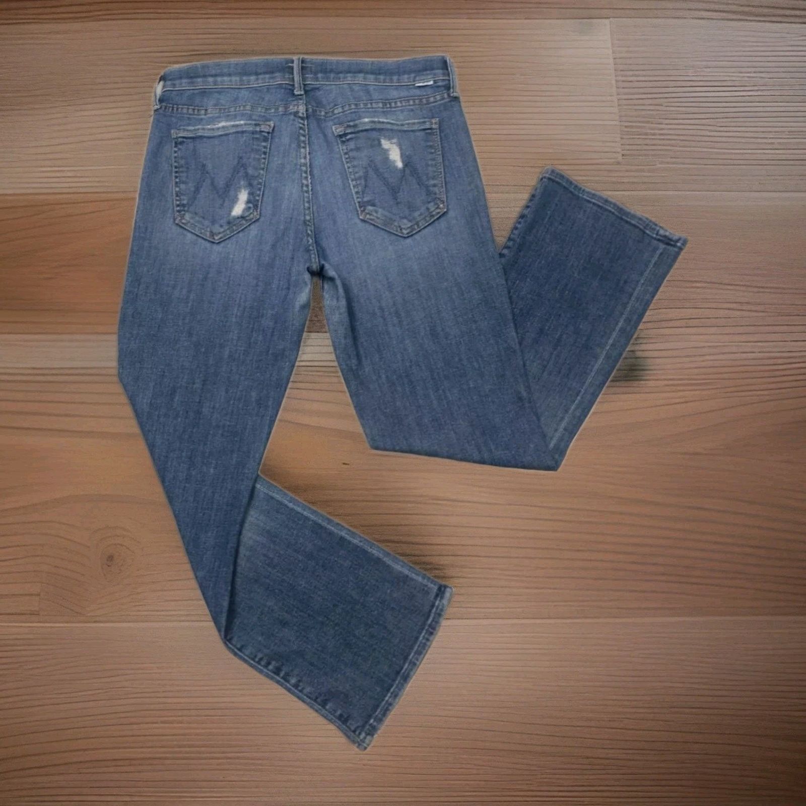 MOTHER Mother the Outsider Crop Jeans Crazy Like a Fox Wash Size 29 Size 29" - 7 Thumbnail