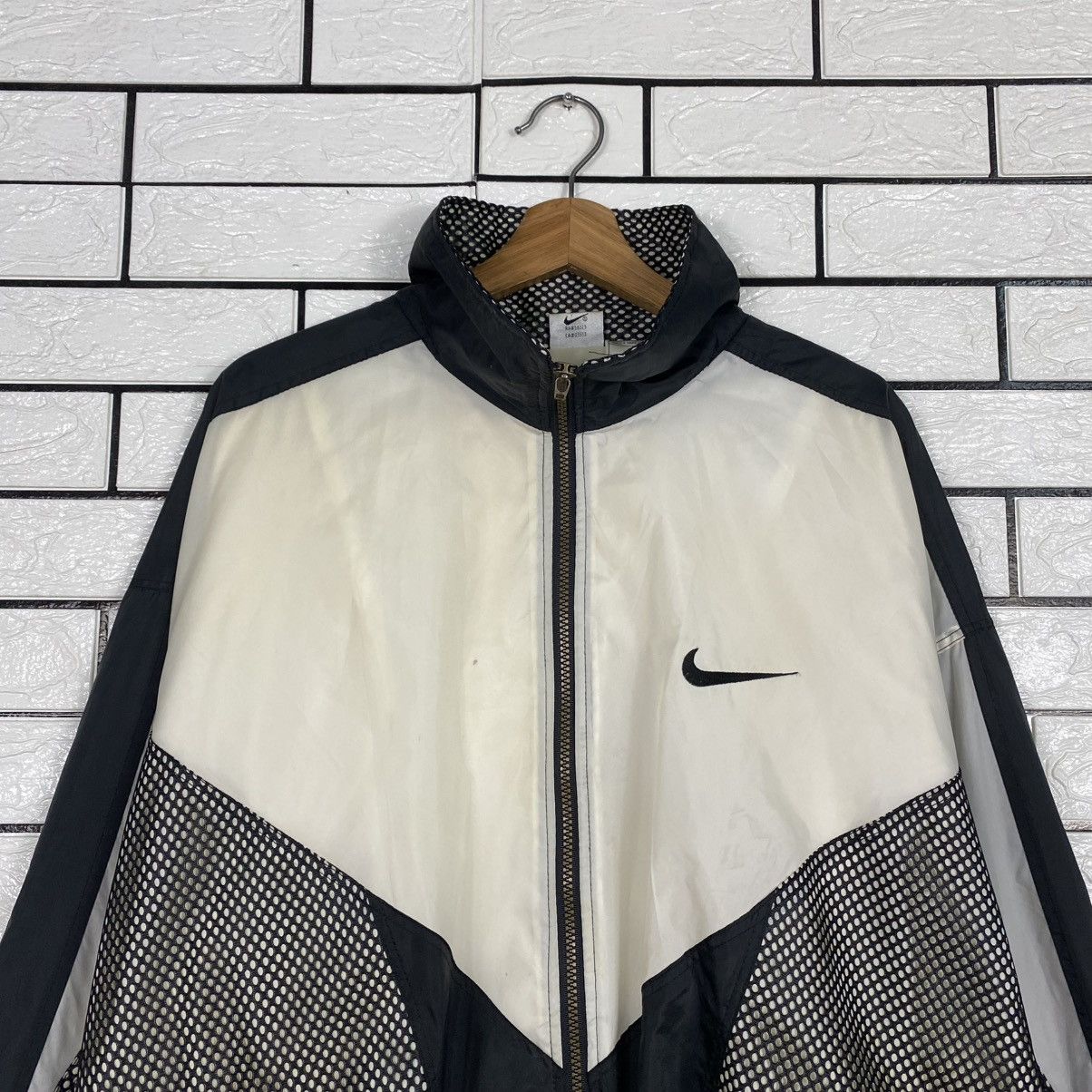 Nike 🔥VINTAGE BOMBER JACKET NIKE BIG SWOOSH Size US L / EU 52-54 / 3 - 4 Thumbnail