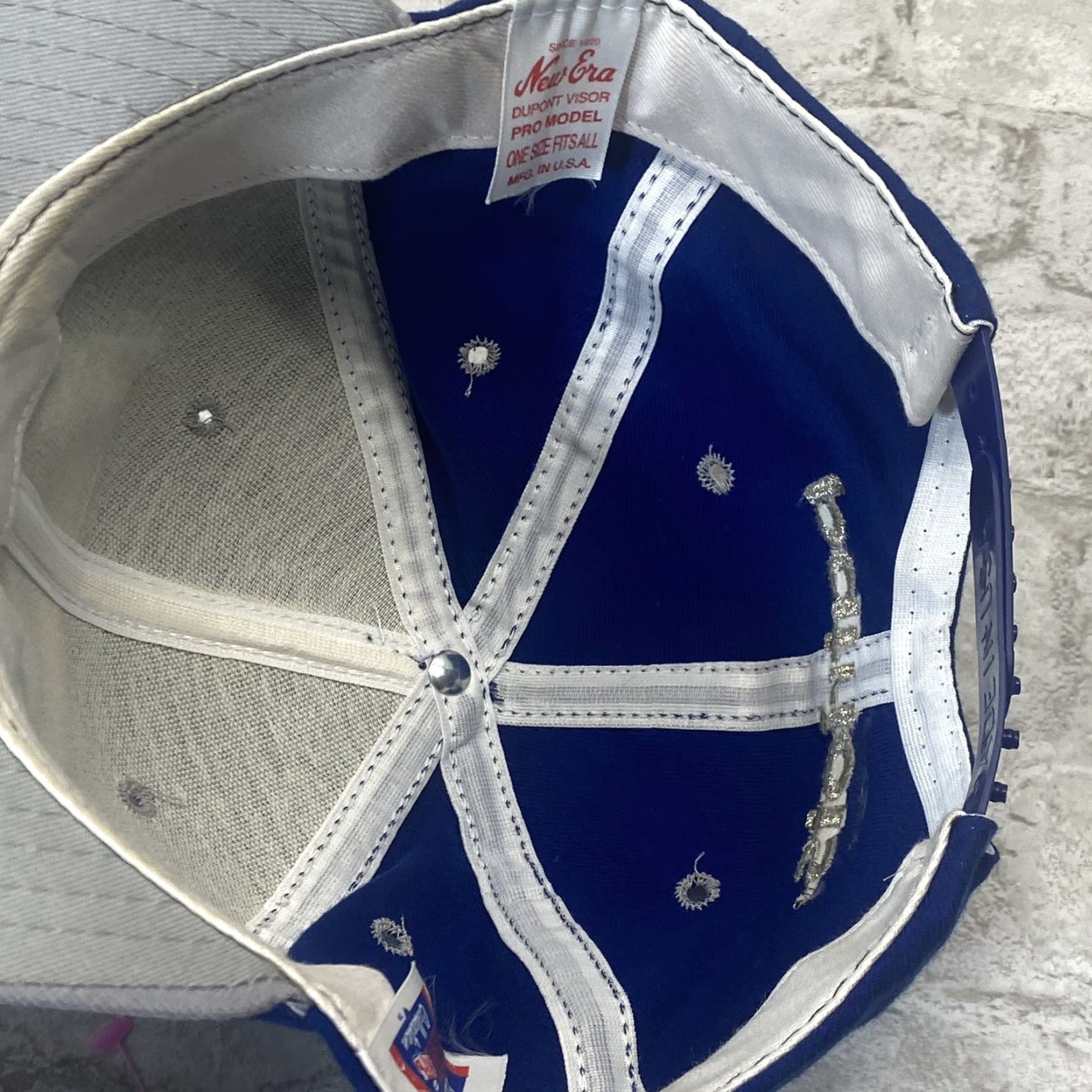 New Era VINTAGE New Era New England PATRIOTS Hat Cap Snapback Adjustable Red Unisex Adults 90s Sports Logo Made In USA Size ONE SIZE - 7 Thumbnail