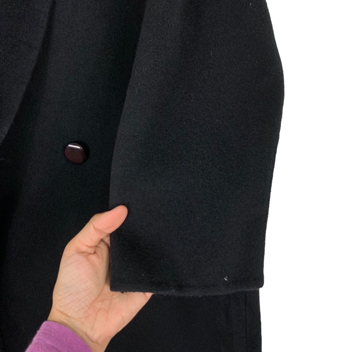 Handmade JEAN VELKONE Hand Made Cashmere & Wool Coat #1074-C49 Size L / US 10 / IT 46 - 13 Thumbnail