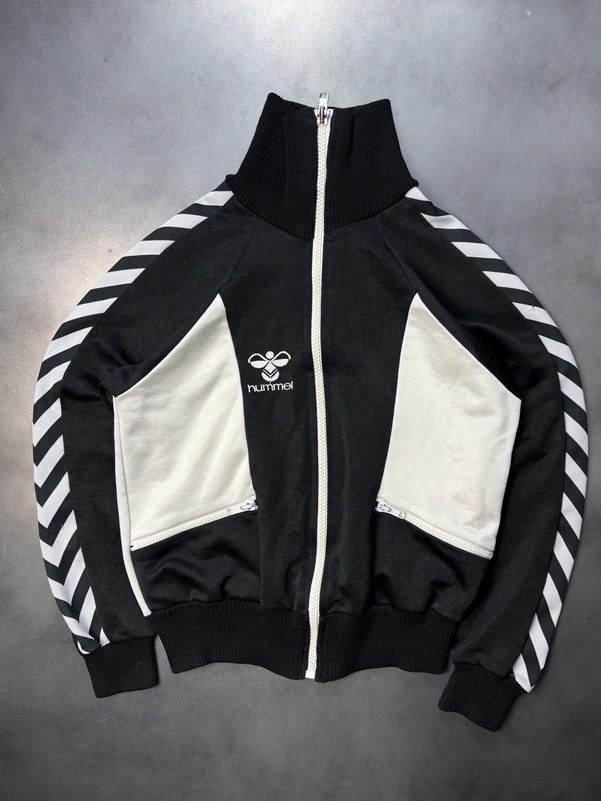 Hummel × Vintage Vintage Hummel Track Suit Top 1970s Denmark Jacket Sport Zip Size US XS / EU 42 / 0 - 13 Thumbnail