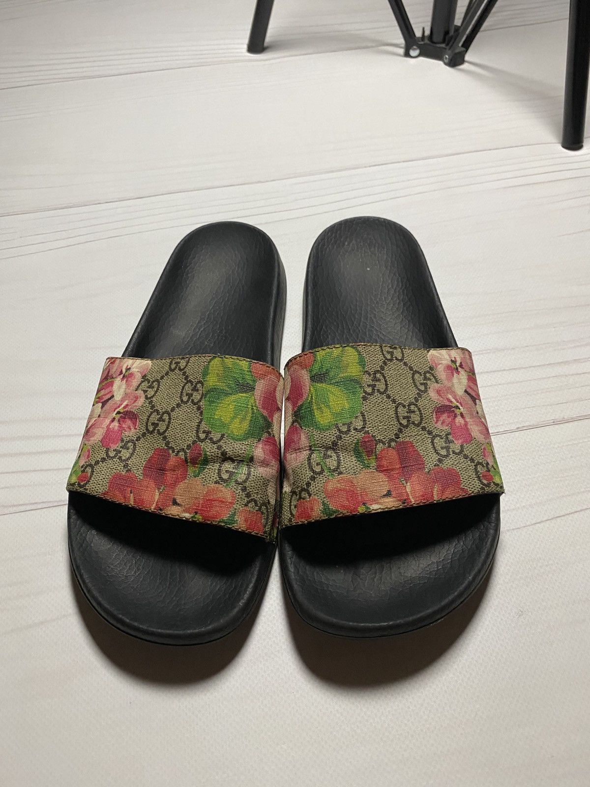 Gucci Gucci GG Blooms Supreme place floral logo slides Size US 8 / IT 38 - 3 Thumbnail