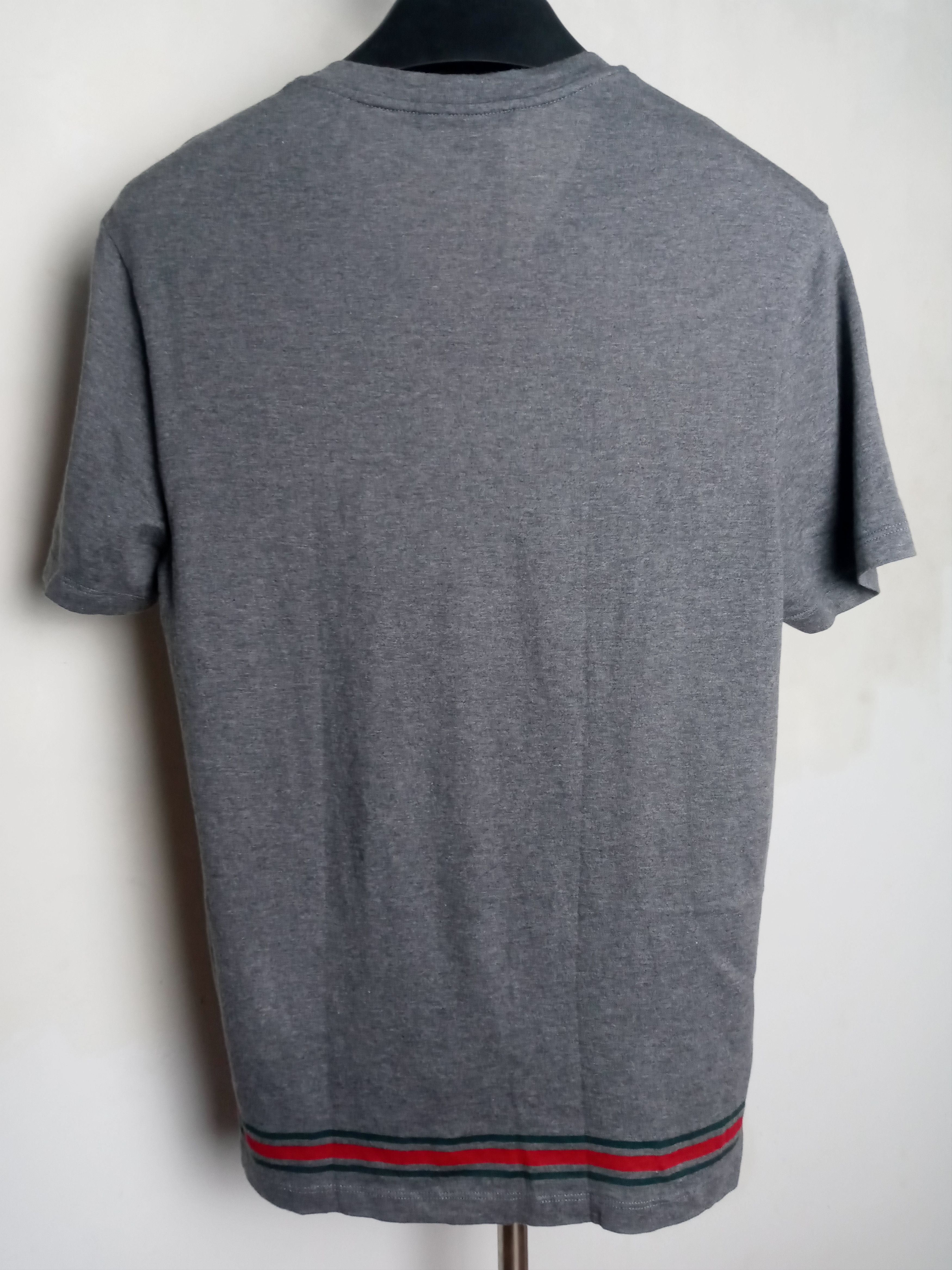 Gucci Gucci Grey Striped T shirt Size US M / EU 48-50 / 2 - 6 Thumbnail