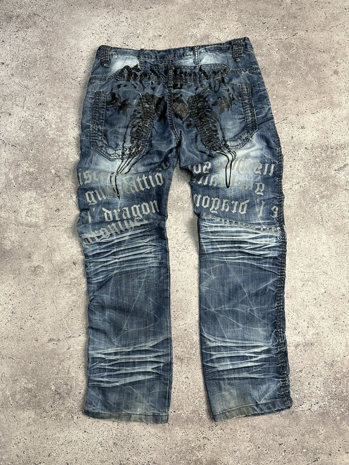 Japanese Brand × Vintage Vintage Y2K Junya Watanabe Style Archive Jeans Distressed Size US 34 / EU 50 - 13 Thumbnail